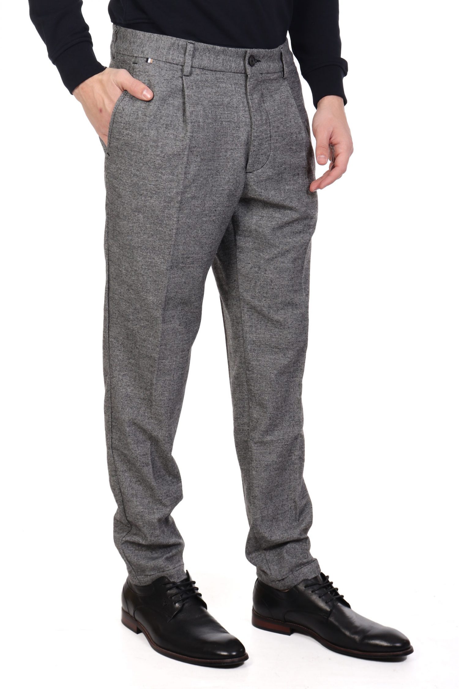 BOSS ΠΑΝΤΕΛΟΝΙ CHINO REGULAR TAPERED H-KANE-PL ΓΚΡΙ φωτογραφία