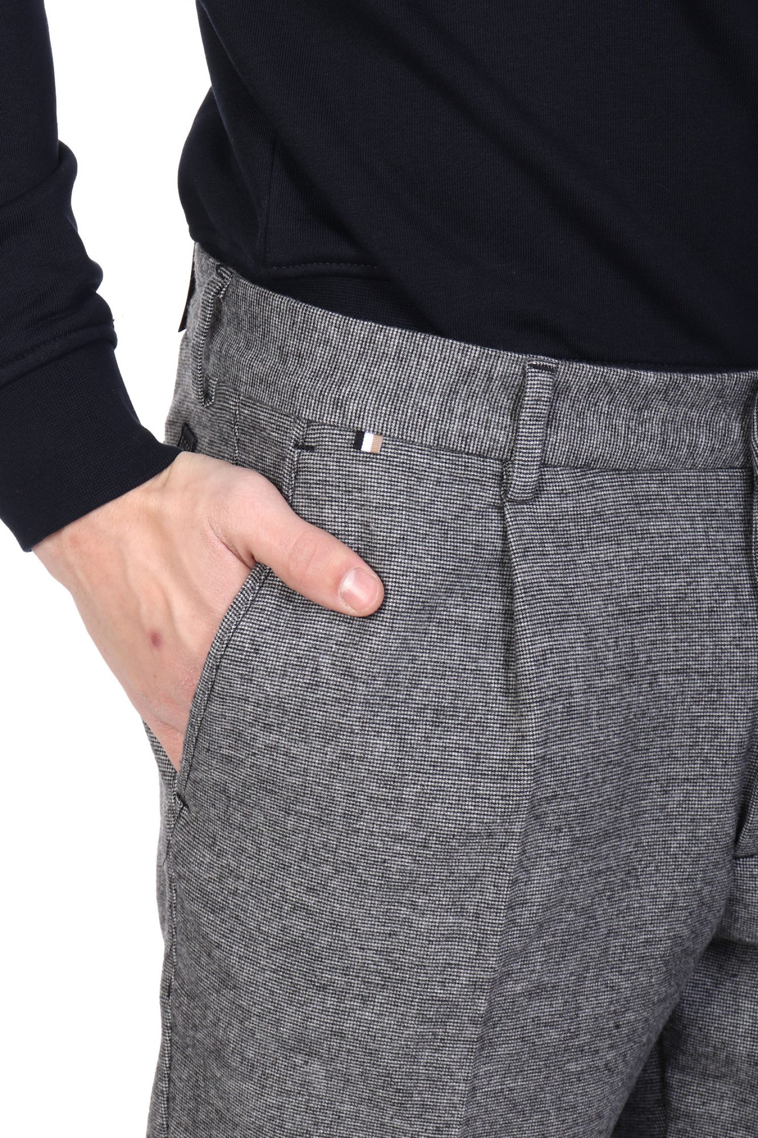 BOSS ΠΑΝΤΕΛΟΝΙ CHINO REGULAR TAPERED H-KANE-PL ΓΚΡΙ φωτογραφία