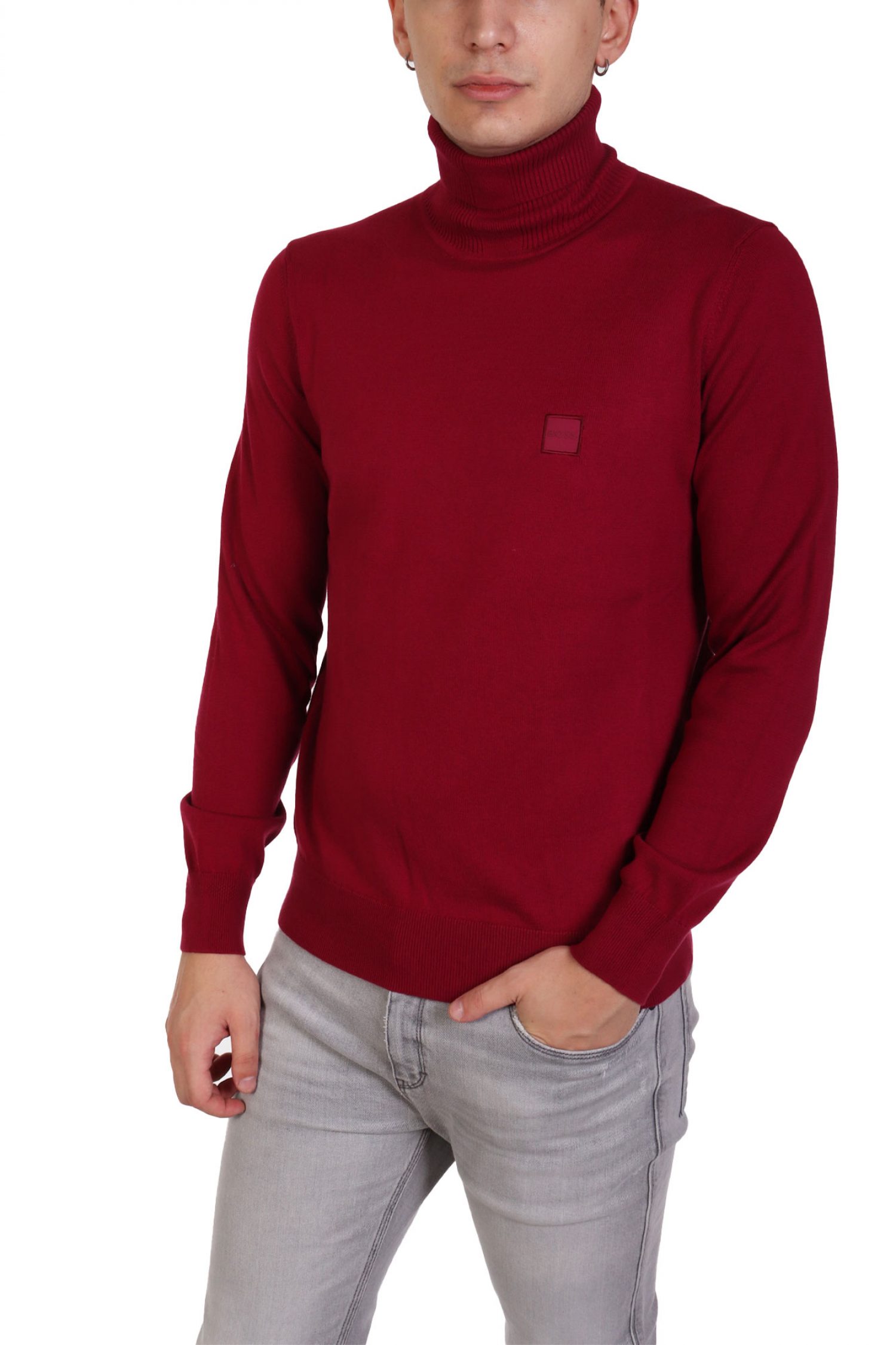 BOSS CASUAL ΠΛΕΚΤΟ TURTLE NECK AKIRO_S ΜΠΟΡΤΝΩ