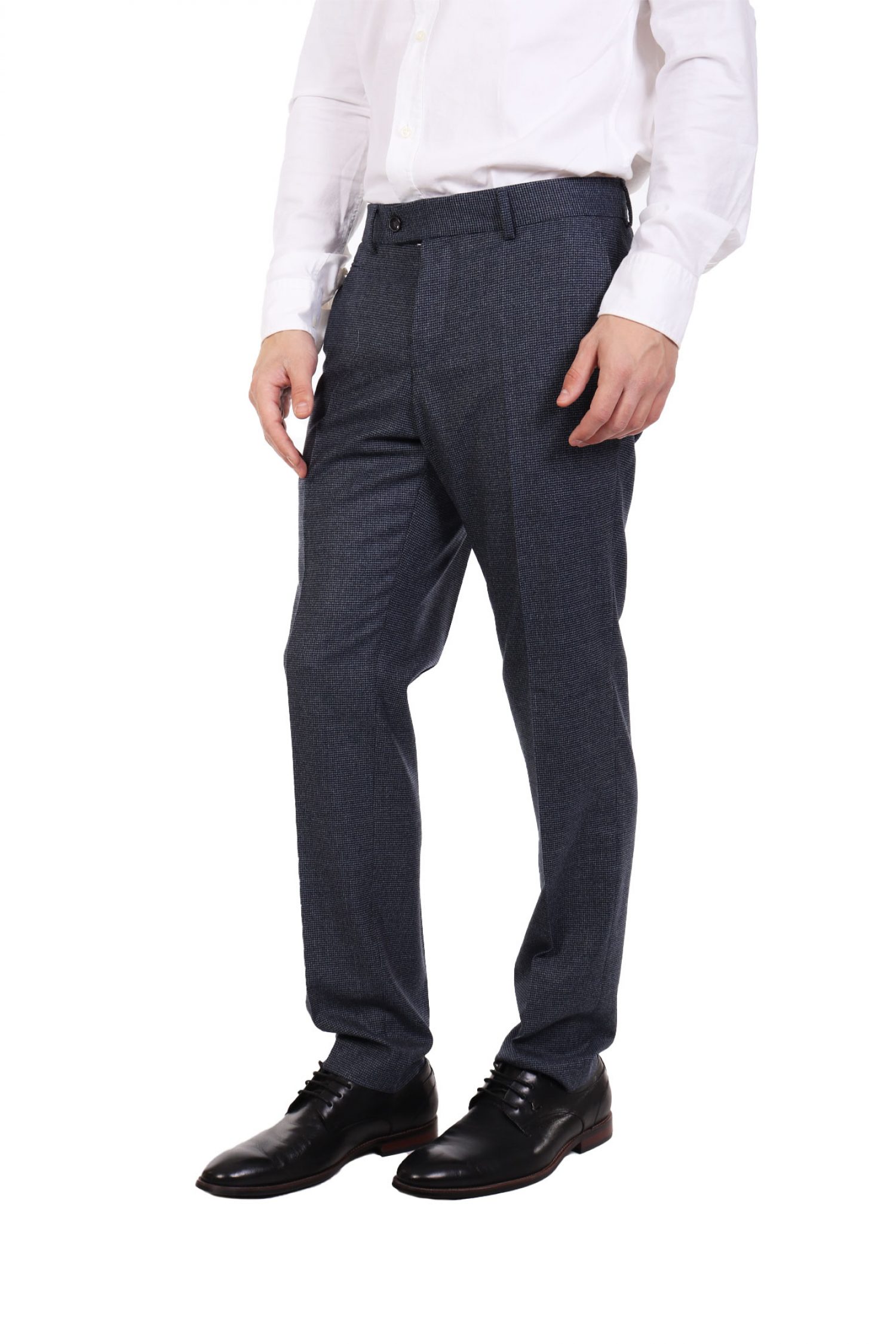 BOSS ΠΑΝΤΕΛΟΝΙ CHINO ΜΙΚΡΟΣΧΕΔΙΟ SLIM FIT Η-GENIUS-DTL-243 ΜΠΛΕ φωτογραφία