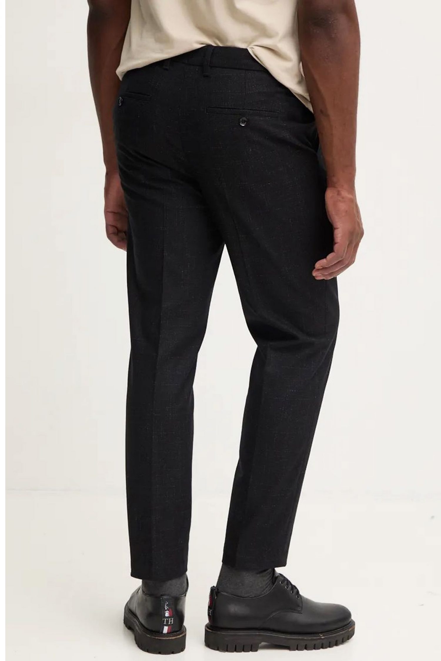 BOSS ΠΑΝΤΕΛΟΝΙ CHINO RELAXED FIT C-PERIN-242 ΜΑΥΡΟ