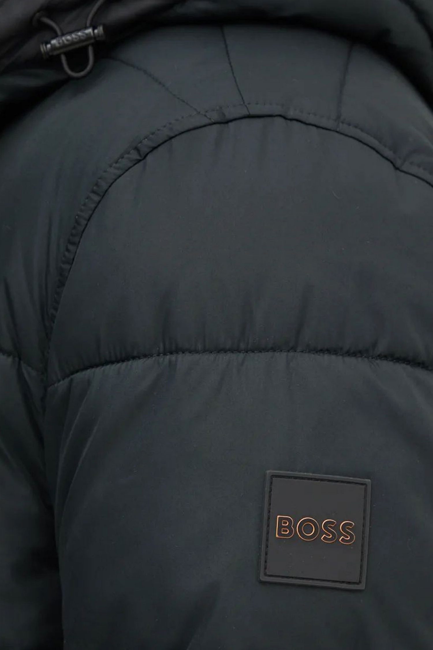 BOSS CASUAL ΜΠΟΥΦΑΝ PUFFER ΚΟΥΚΟΥΛΑ OMARIS ΜΑΥΡΟ