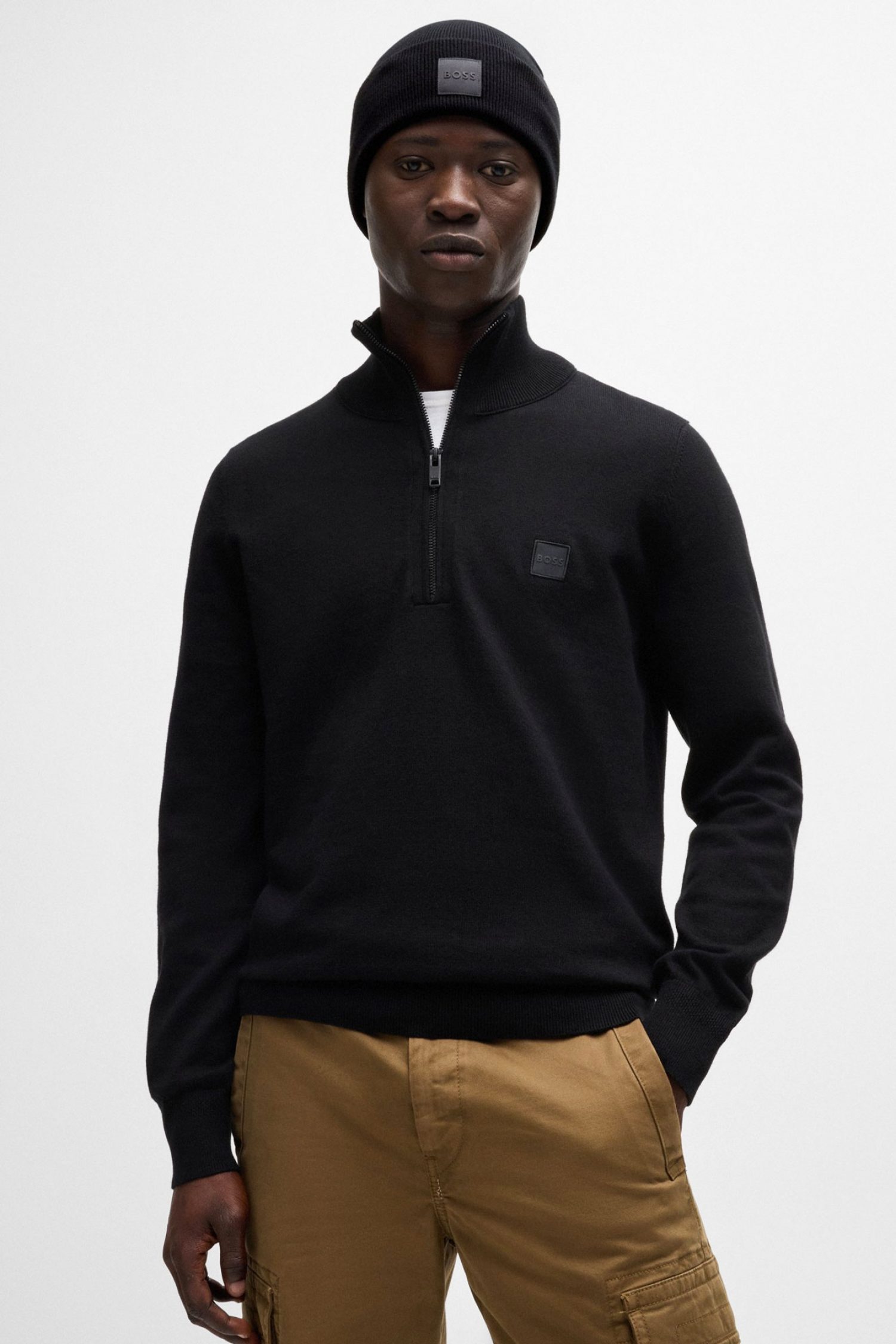 BOSS CASUAL ΣΚΟΥΦΟΣ FANTASTICO R HAT ΜΑΥΡΟ