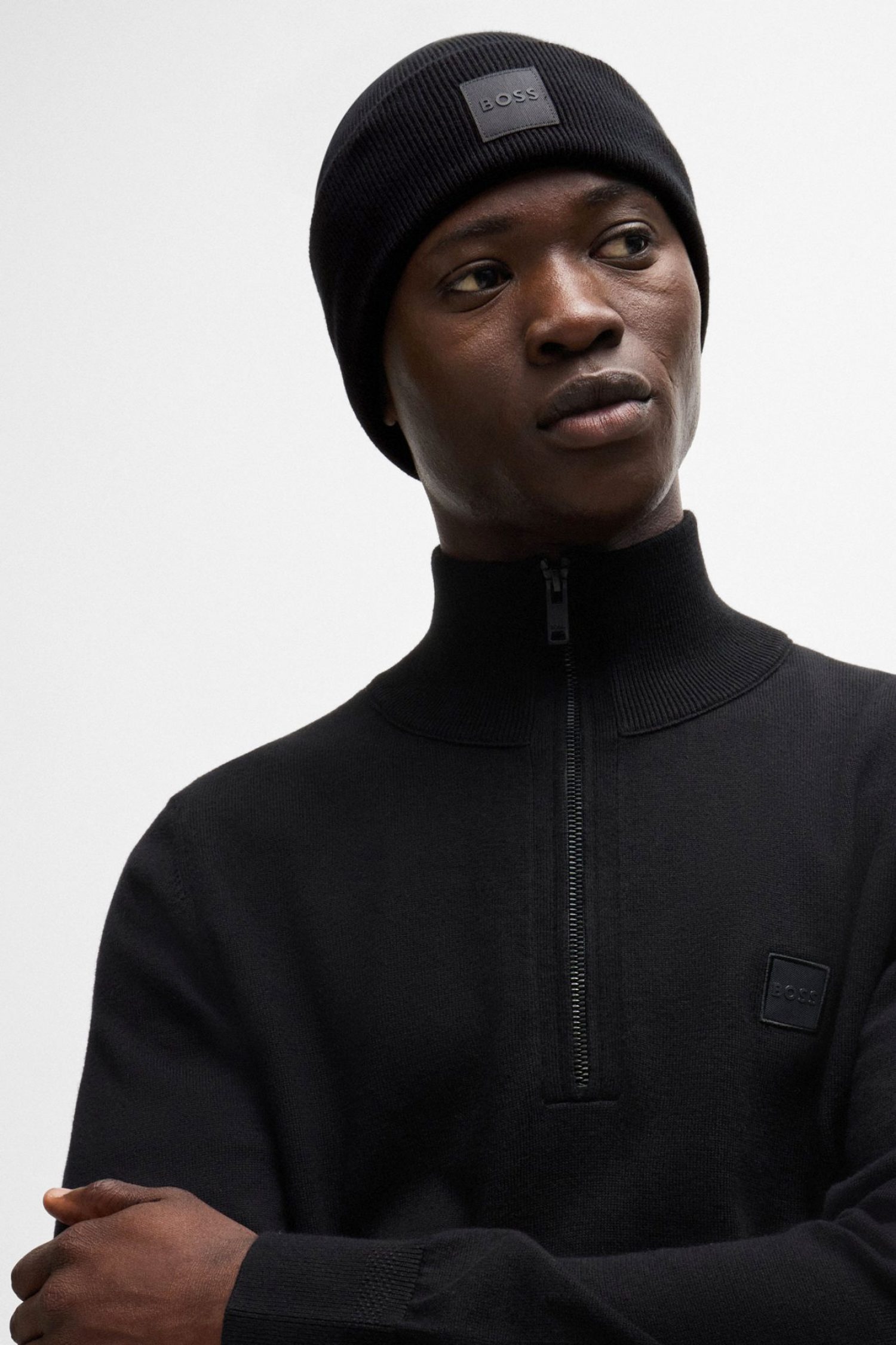 BOSS CASUAL ΣΚΟΥΦΟΣ FANTASTICO R HAT ΜΑΥΡΟ