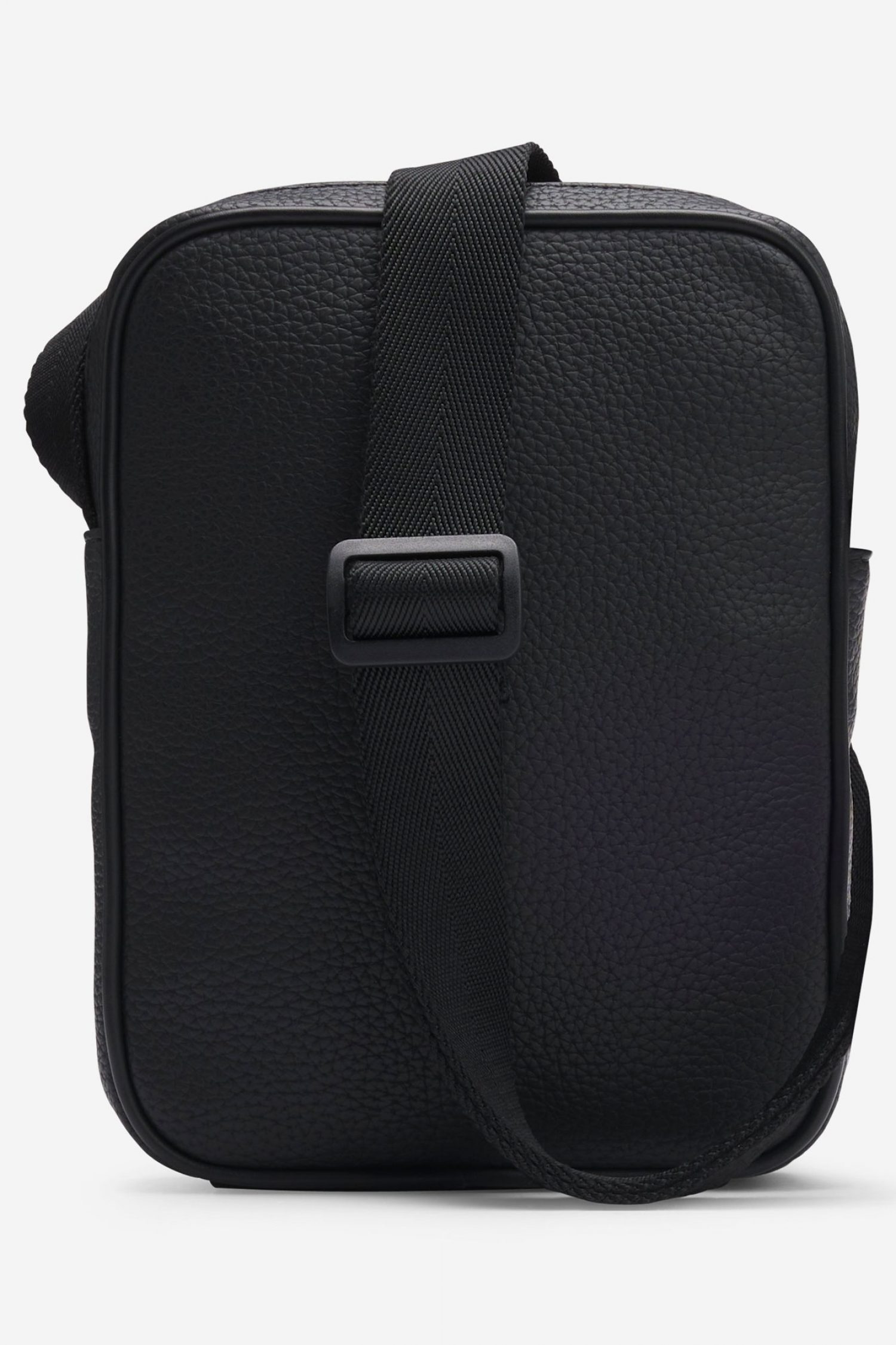 HUGO ΤΣΑΝΤΑΚΙ CROSSBODY NESH R_NS ZIP LOGO ΜΕΤΑΛΛΙΚΟ ΜΑΥΡΟ