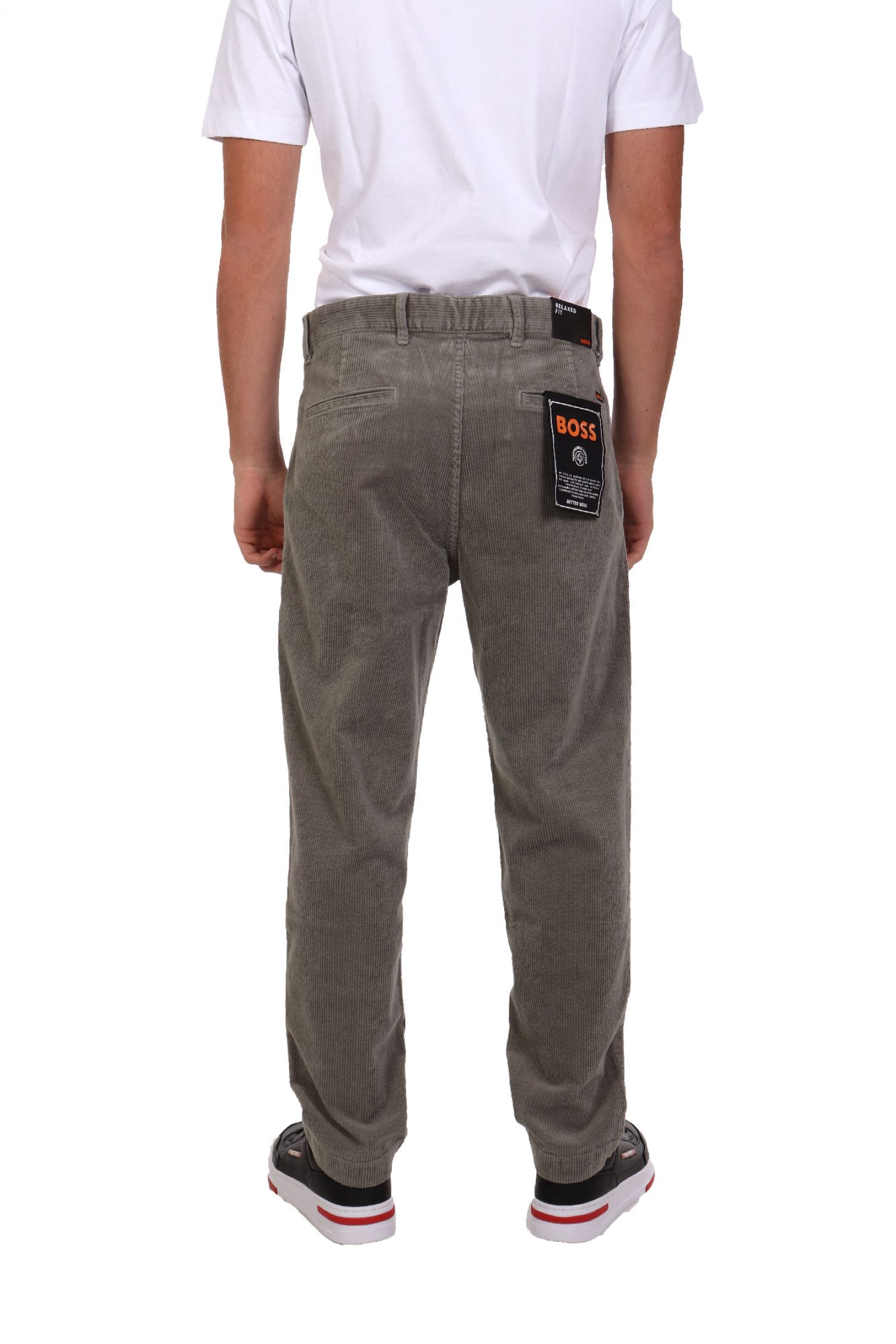 BOSS CASUAL ΠΑΝΤΕΛΟΝΙ ΚΟΤΛΕ RELAXED FIT CHINO-SHYNE ΦΥΣΤΙΚΙ