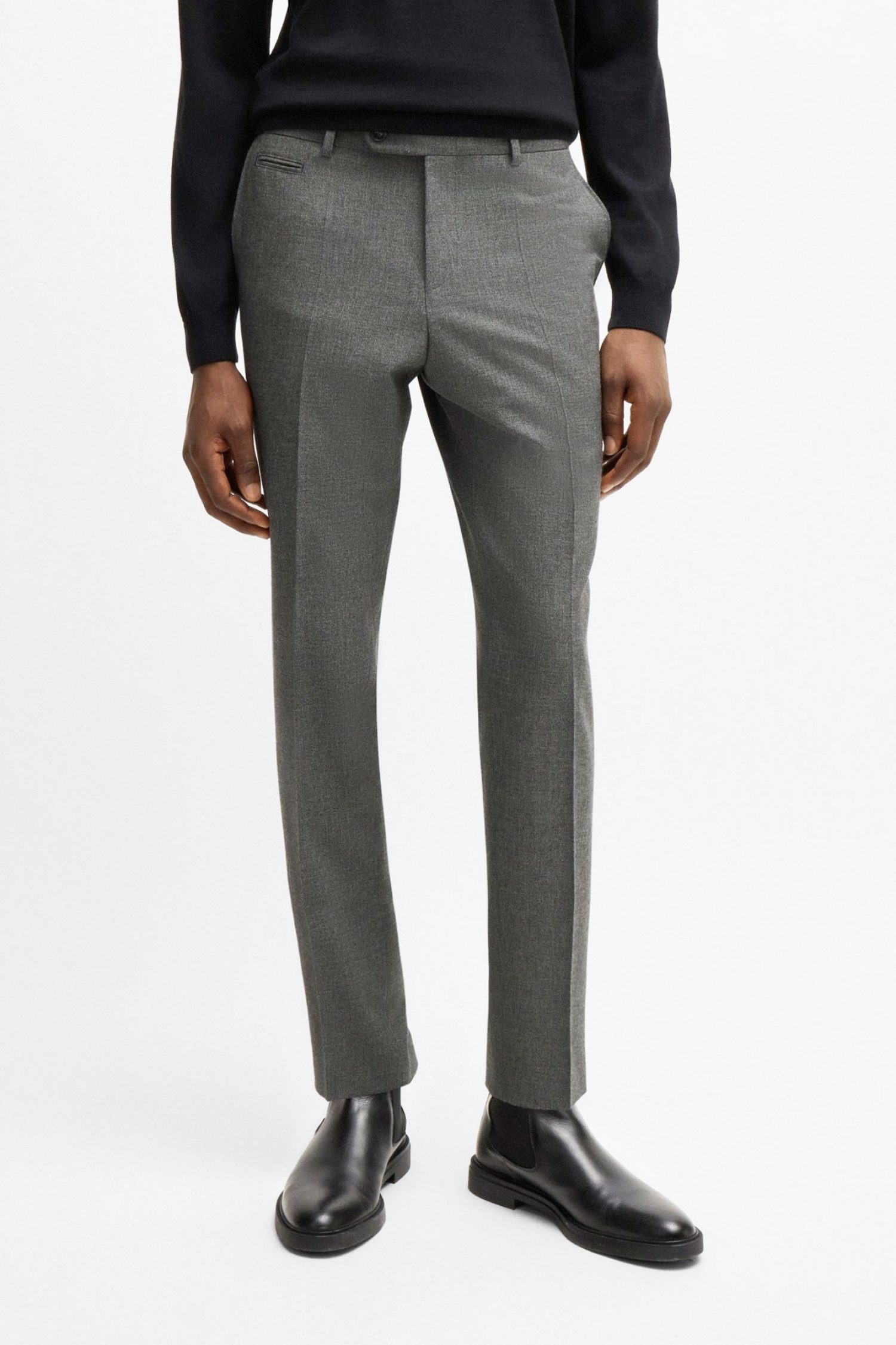 BOSS ΠΑΝΤΕΛΟΝΙ CHINO SLIM FIT H-GENIUS-DTL-243 ΓΚΡΙ φωτογραφία