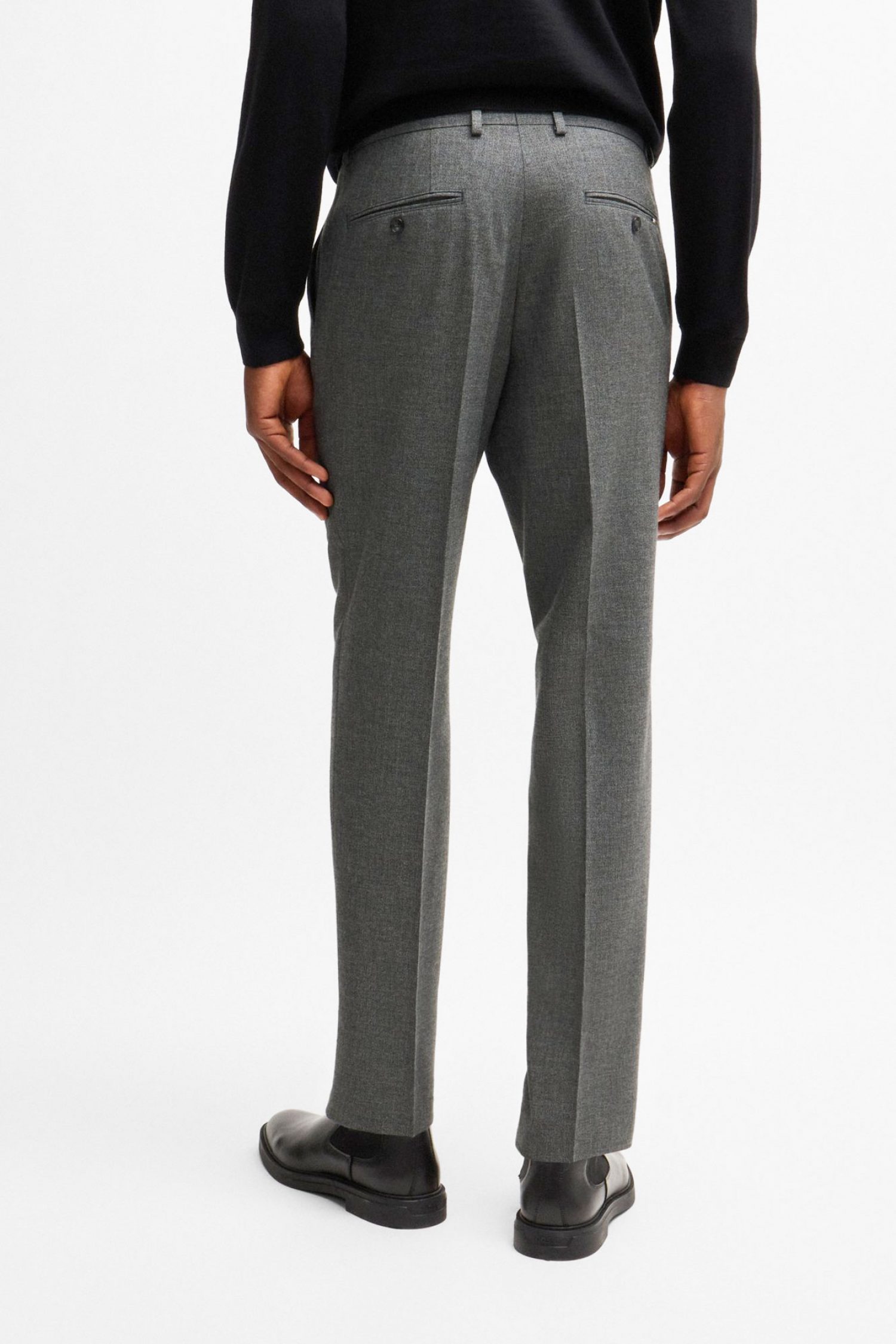 BOSS ΠΑΝΤΕΛΟΝΙ CHINO SLIM FIT H-GENIUS-DTL-243 ΓΚΡΙ φωτογραφία