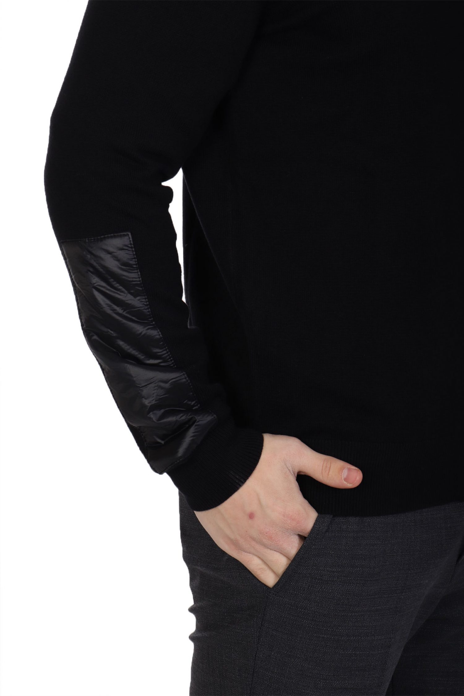 KARL LAGERFELD ΠΛΕΚΤΟ ZIPHOOD LOGO POCKET ΜΑΥΡΟ φωτογραφία