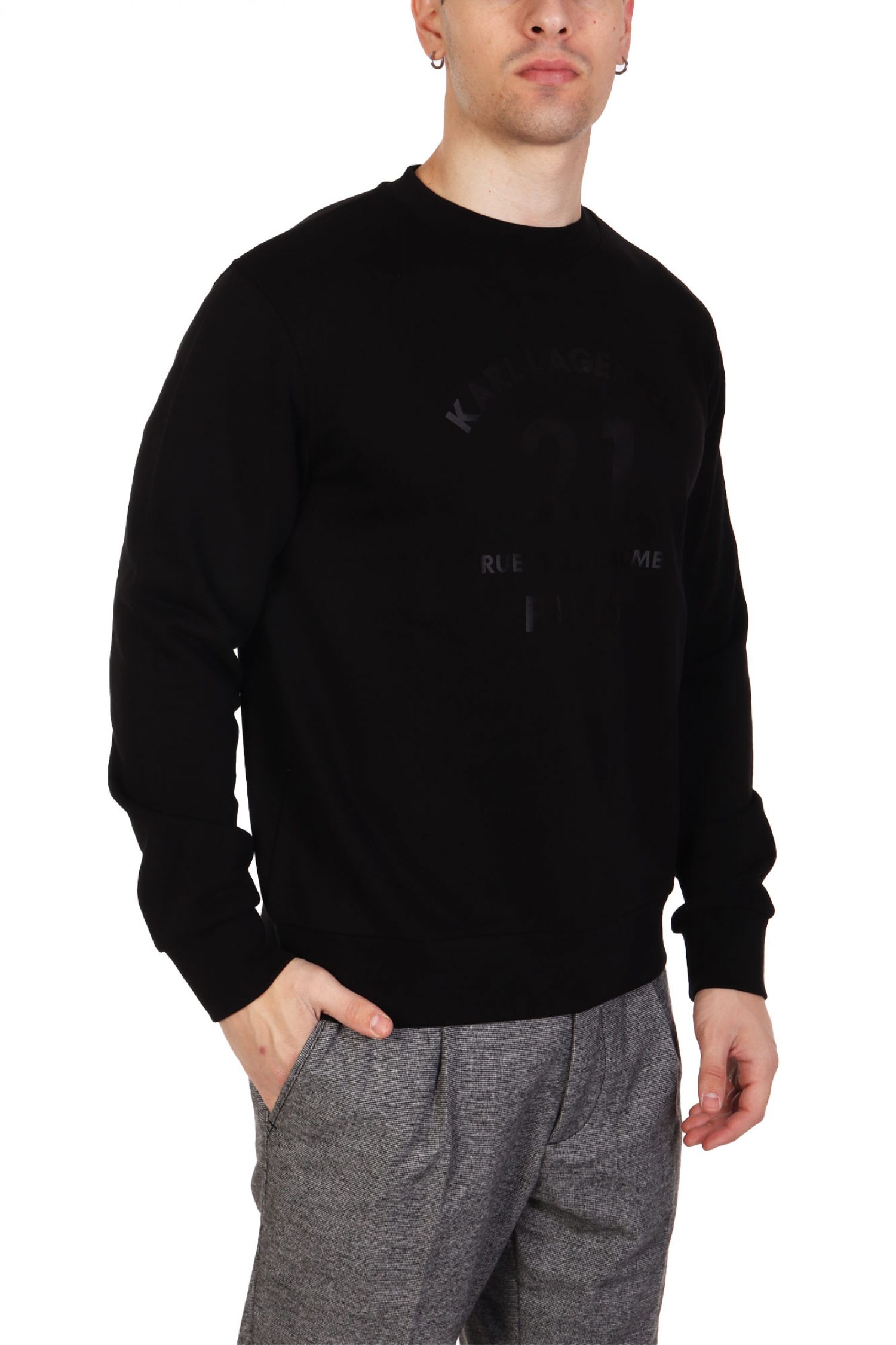 KARL LAGERFELD ΦΟΥΤΕΡ CREW NECK BIG LOGO 21 RUE ST ΜΑΥΡΟ
