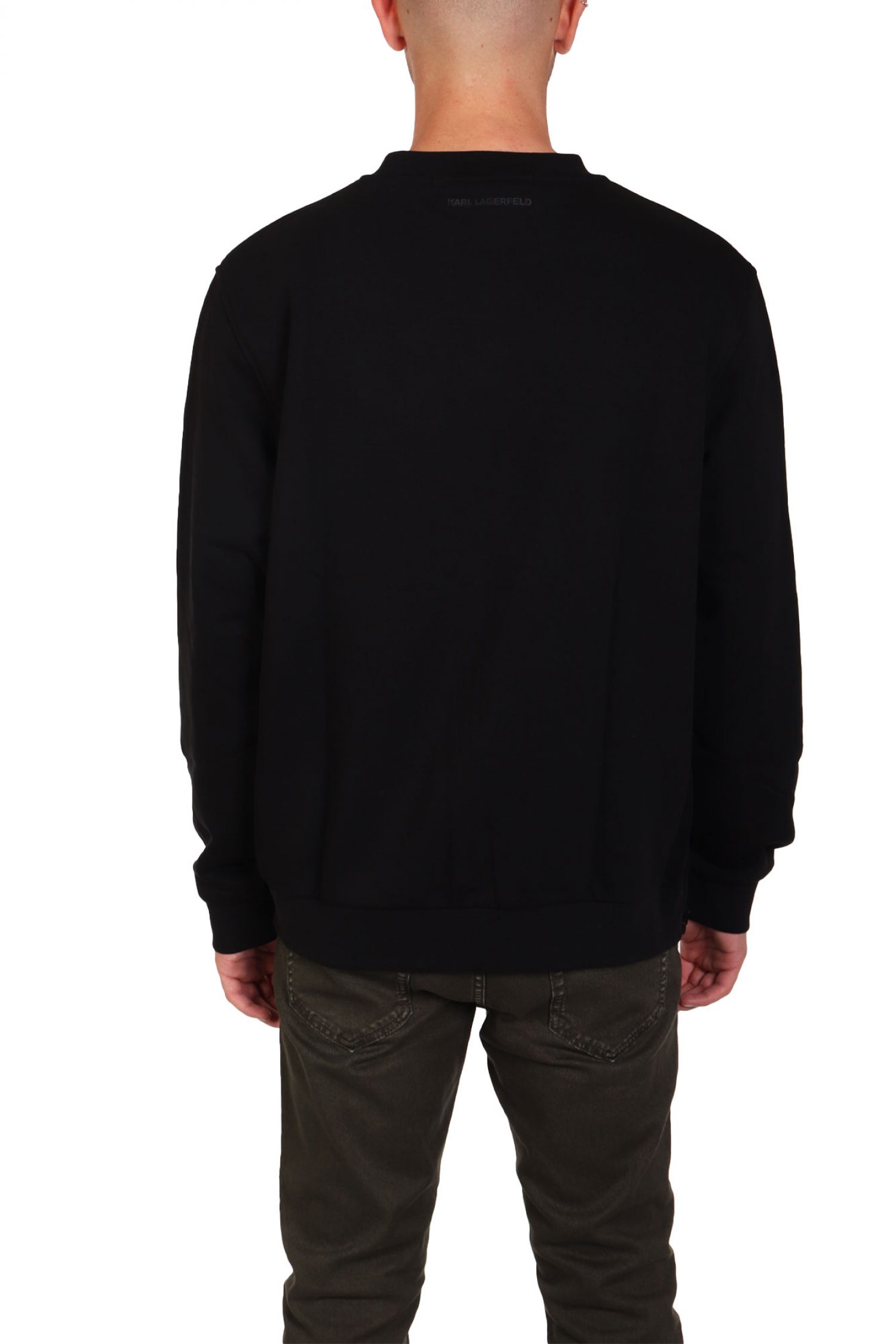 KARL LAGERFELD ΦΟΥΤΕΡ CREW NECK GOLD LOGO ΜΑΥΡΟ