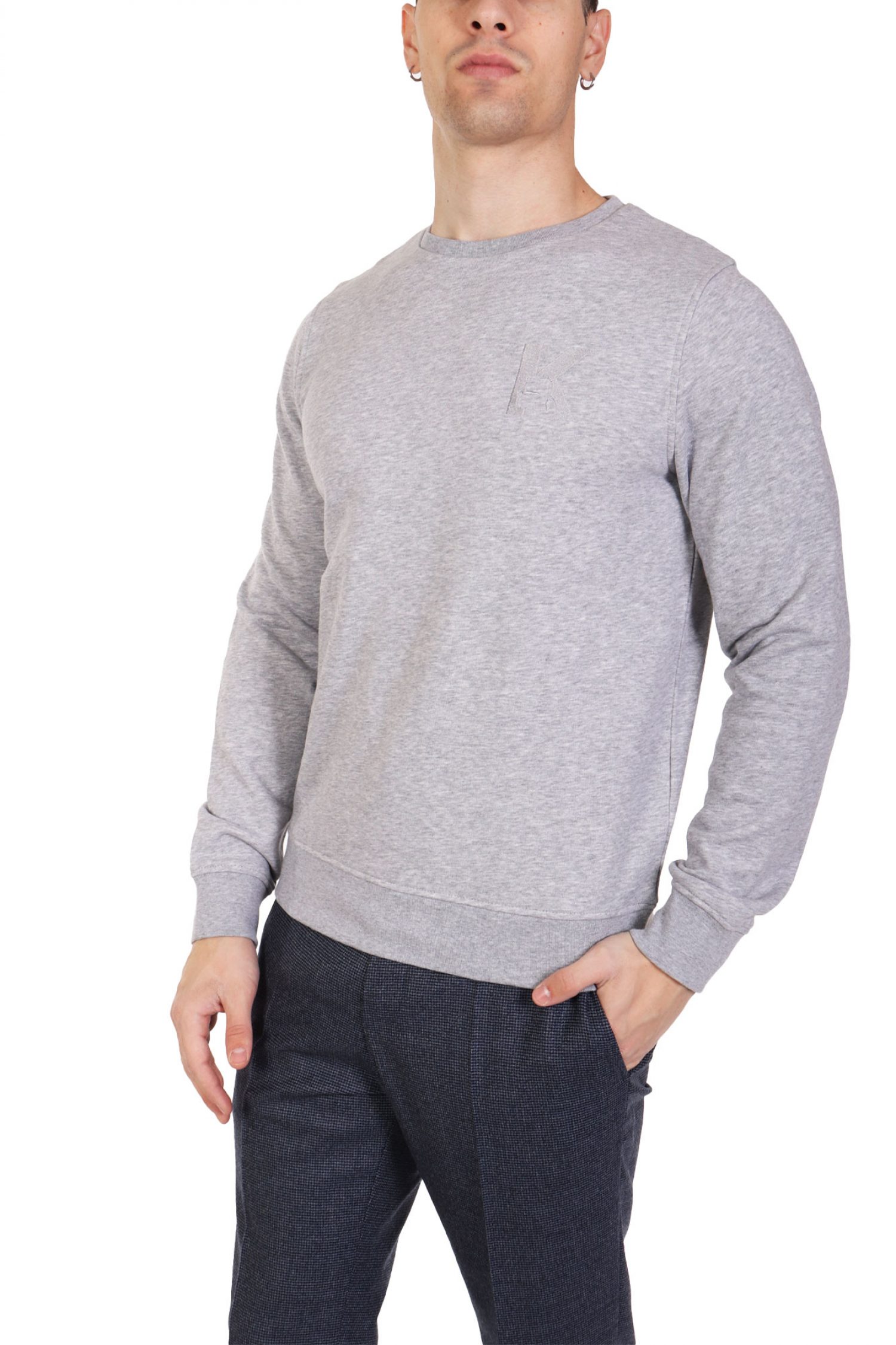 KARL LAGERFELD ΦΟΥΤΕΡ CREWNECK LOGO ΓΚΡΙ