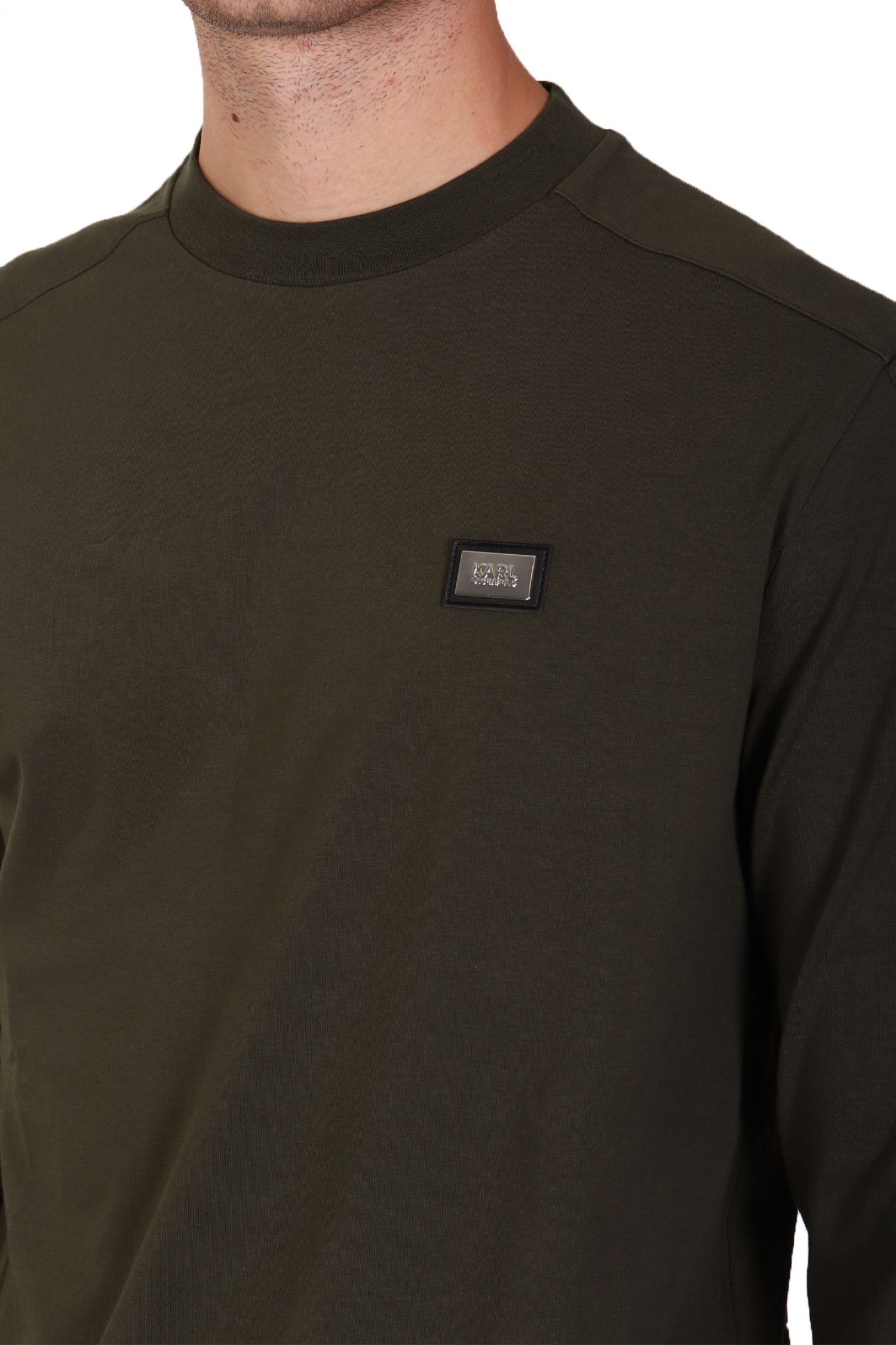 KARL LAGERFELD T-SHIRT LOGO ΧΑΚΙ φωτογραφία