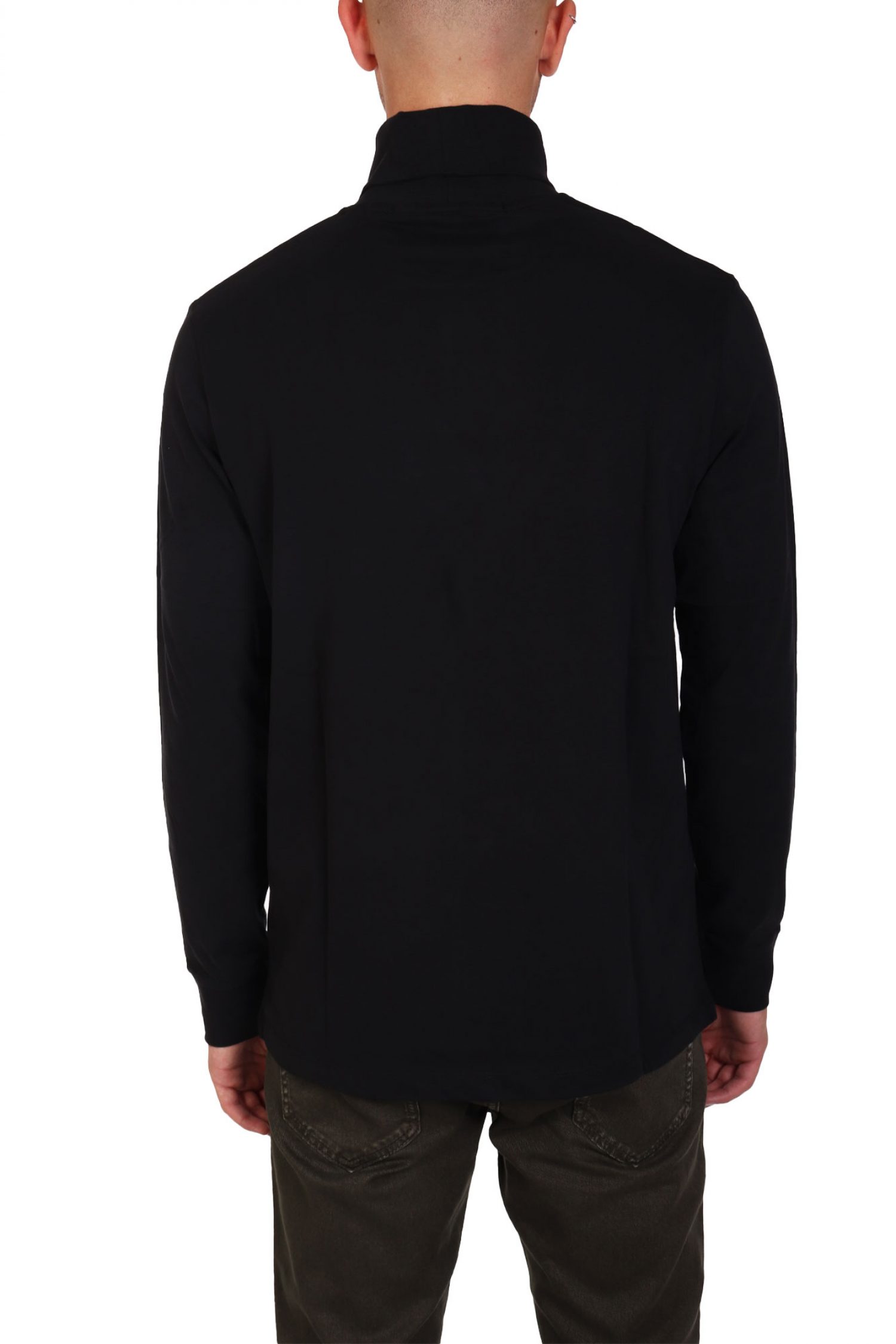 KARL LAGERFELD T-SHIRT ROLLNECK LOGO ΜΑΥΡΟ φωτογραφία