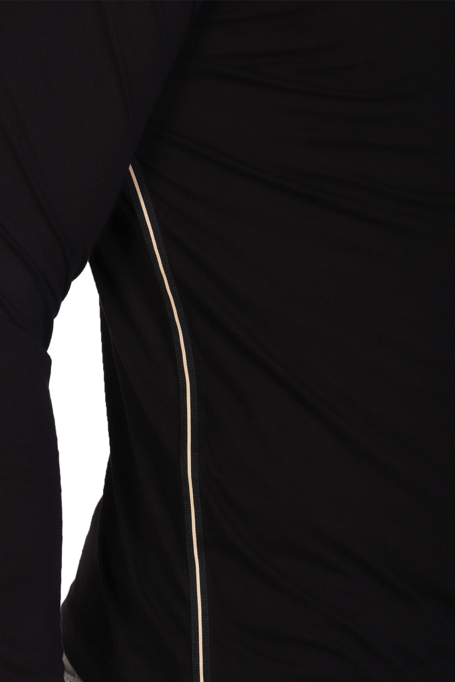 ARMANI 7 T-SHIRT GOLD LOGO ΜΑΥΡΟ