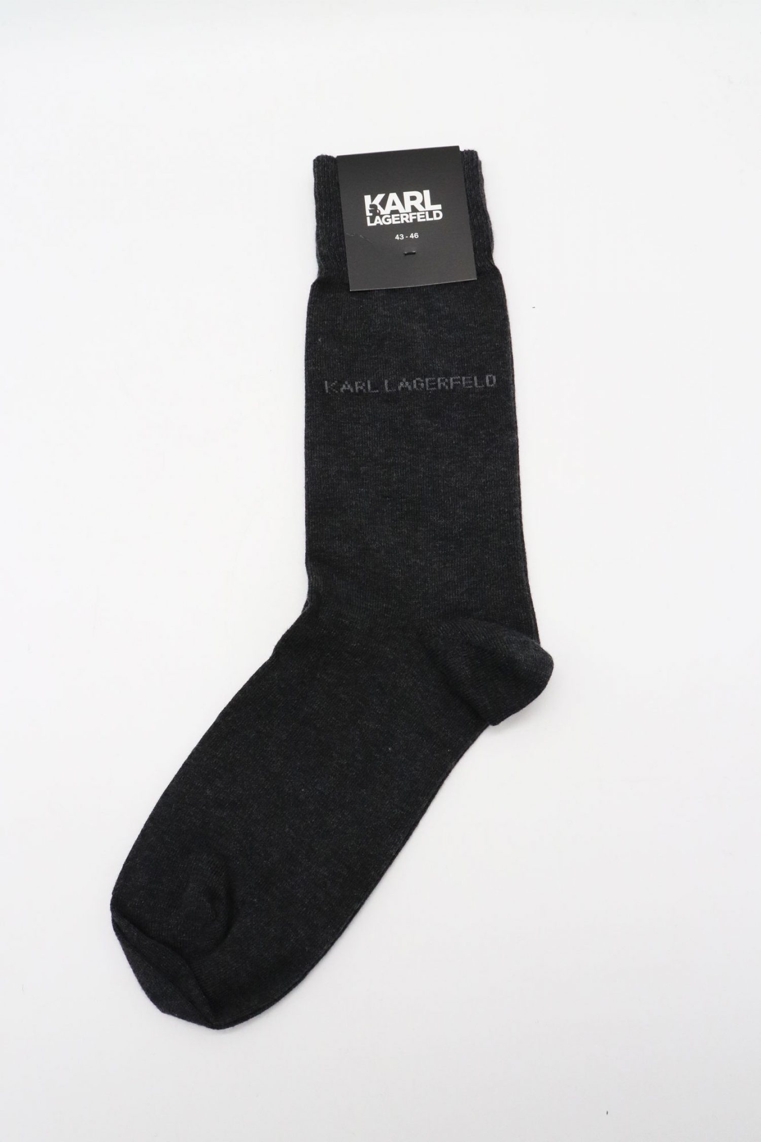 KARL LAGERFELD ΚΑΛΤΣΕΣ LOGO ΓΚΡΙ