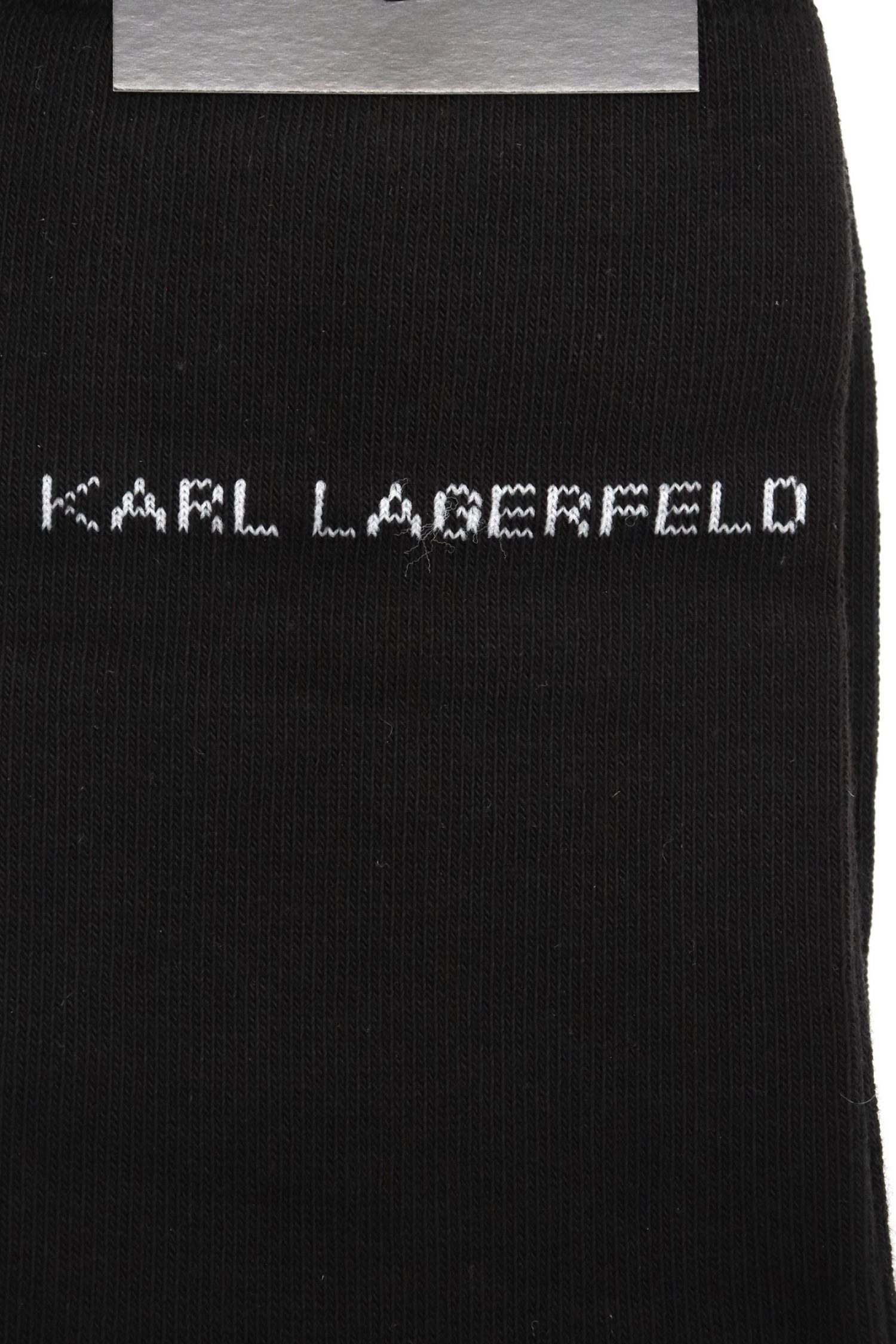 KARL LAGERFELD ΚΑΛΤΣΕΣ LOGO ΜΑΥΡΟ