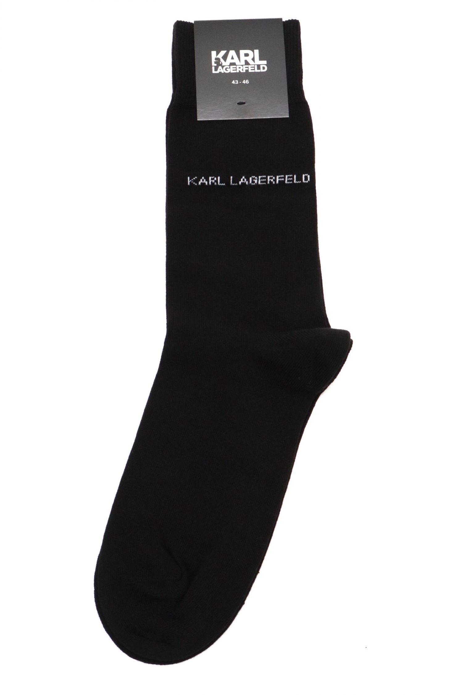 KARL LAGERFELD ΚΑΛΤΣΕΣ LOGO ΜΑΥΡΟ