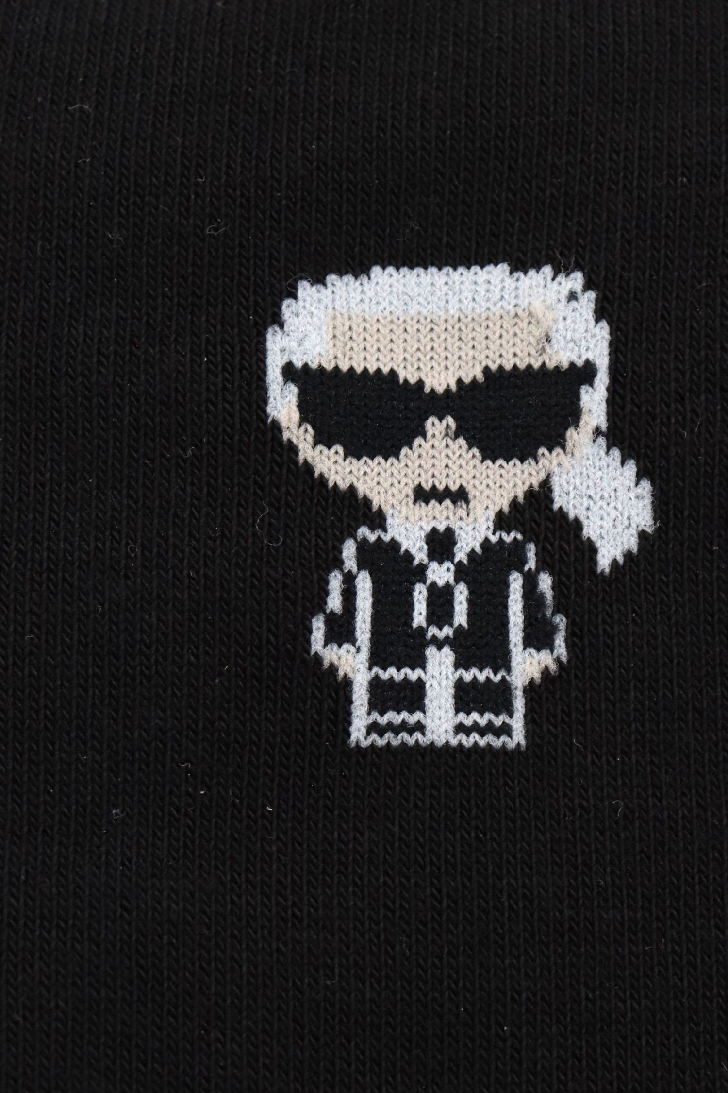 KARL LAGERFELD ΚΑΛΤΣΕΣ LOGO ΜΑΥΡΟ φωτογραφία