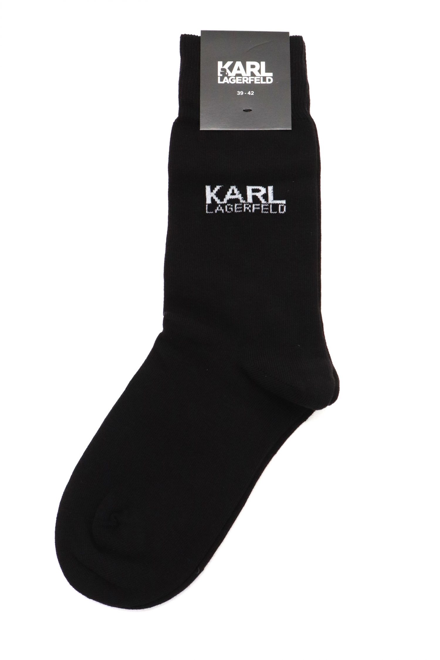 KARL LAGERFELD ΚΑΛΤΣΕΣ LOGO ΜΑΥΡΟ