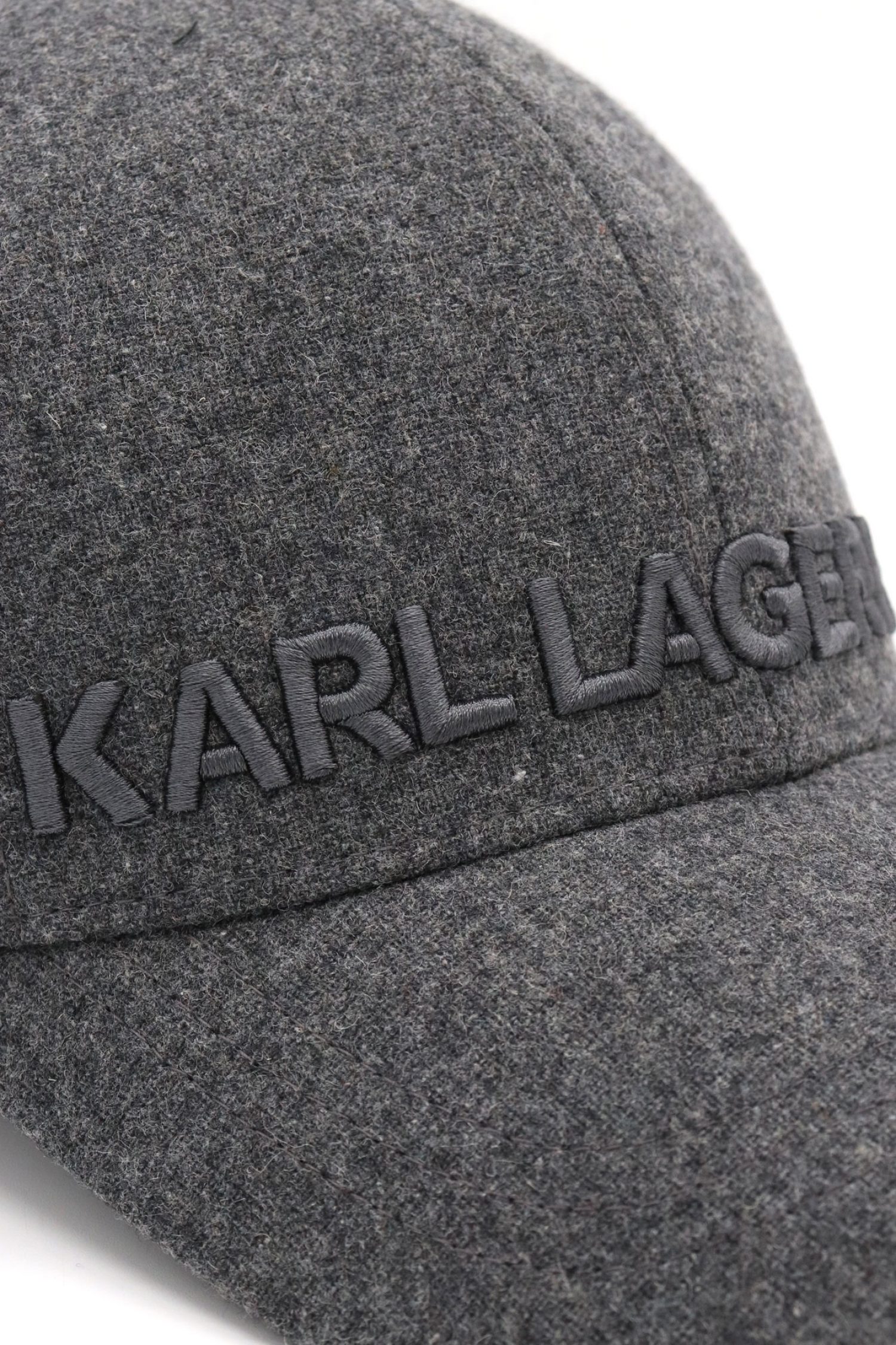 KARL LAGERFELD ΚΑΠΕΛΟ BASEBALL LOGO ΓΚΡΙ φωτογραφία
