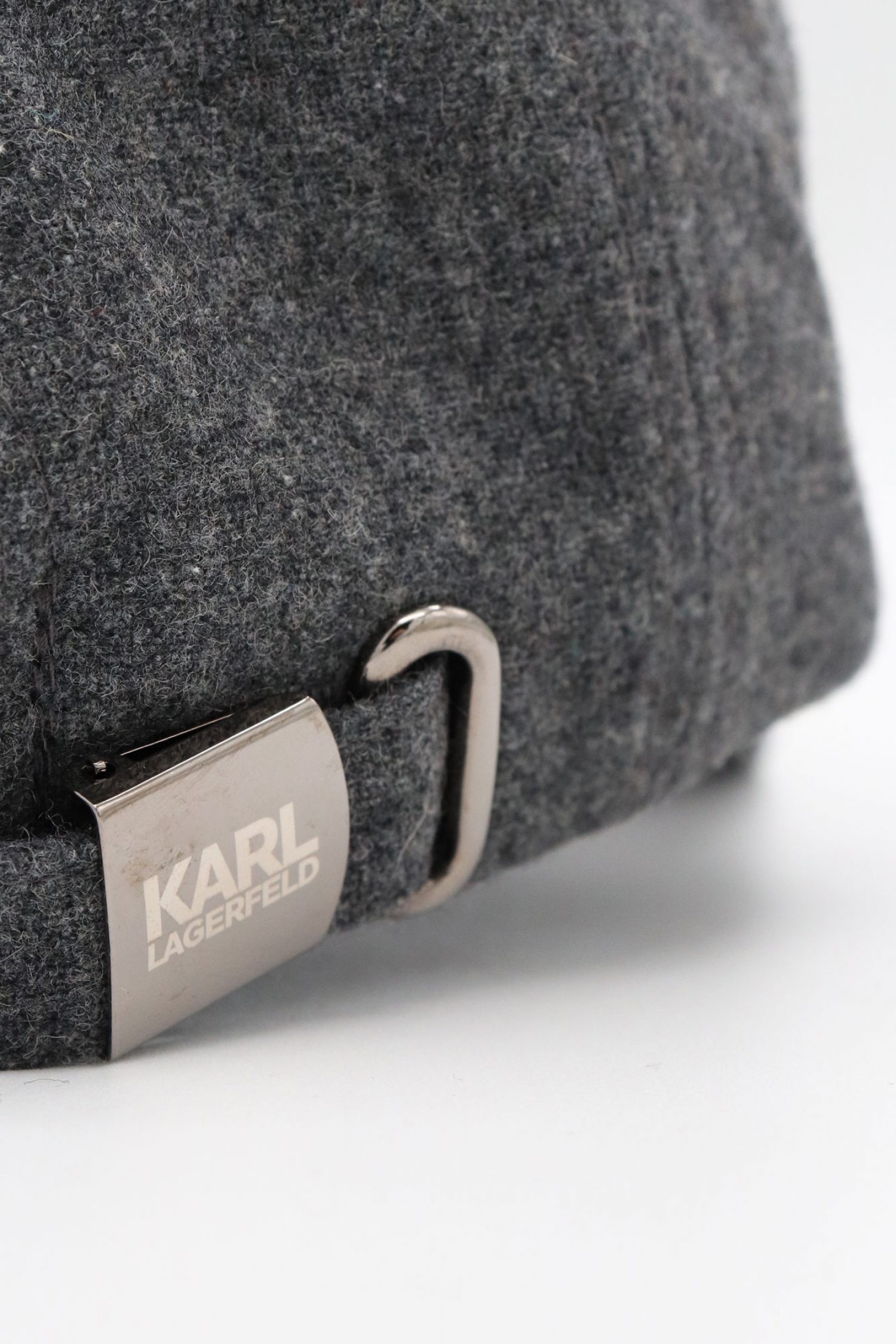 KARL LAGERFELD ΚΑΠΕΛΟ BASEBALL LOGO ΓΚΡΙ φωτογραφία