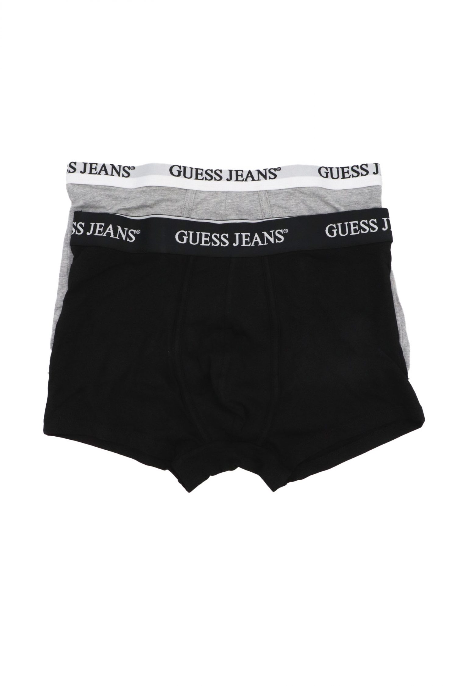 GUESS JEANS ΣΕΤ ΕΣΩΡΟΥΧΑ 2PACK COTTON STRETCH TRUNK ΜΑΥΡΟ-ΓΚΡΙ