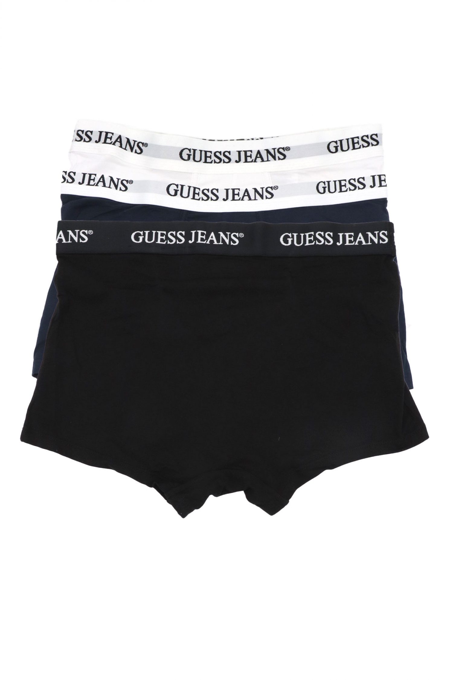 GUESS JEANS ΣΕΤ ΕΣΩΡΟΥΧΑ 3PACK COTTON STRETCH TRUNK ΜΑΥΡΟ-ΛΕΥΚΟ
