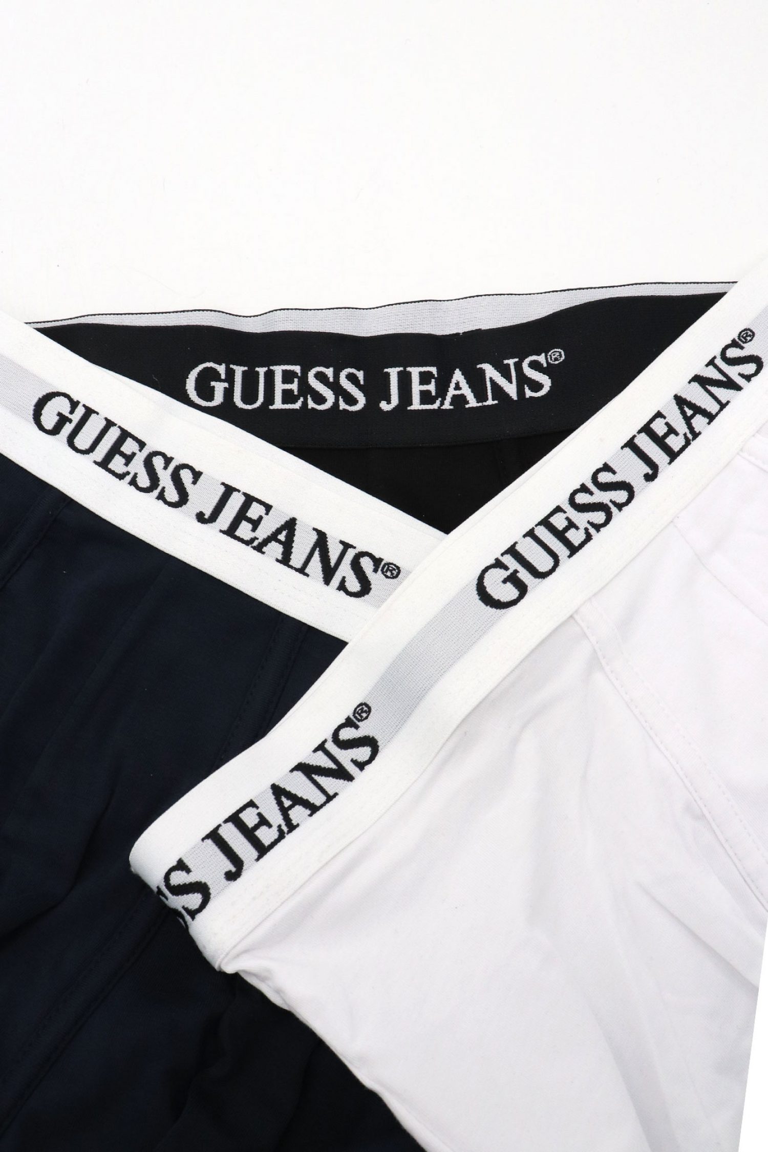 GUESS JEANS ΣΕΤ ΕΣΩΡΟΥΧΑ 3PACK COTTON STRETCH TRUNK ΜΑΥΡΟ-ΛΕΥΚΟ φωτογραφία