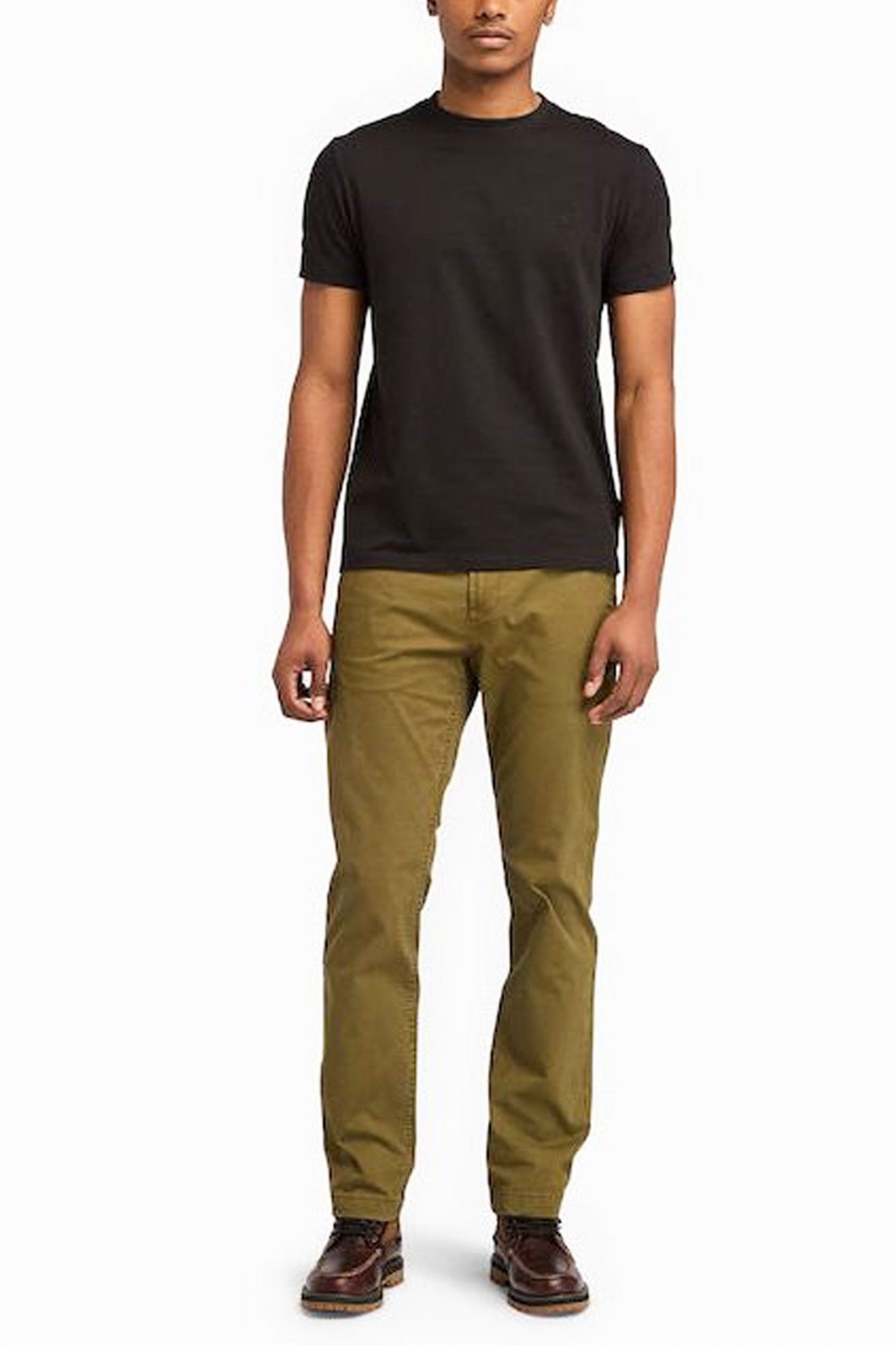 TIMBERLAND T-SHIRT SLIM FIT LOGO ΜΑΥΡΟ φωτογραφία