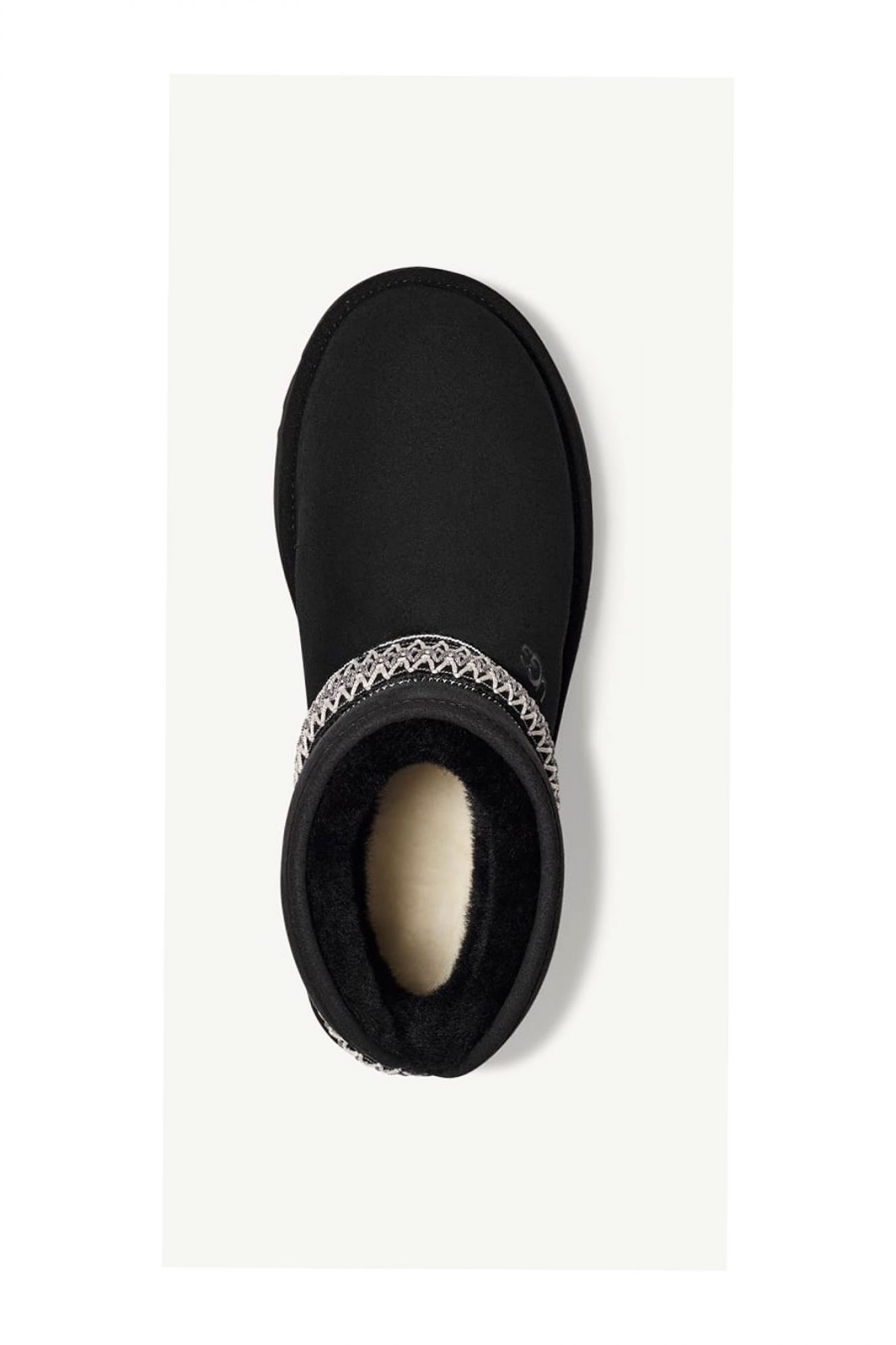 UGG ΠΑΠΟΥΤΣΙΑ ΜΠΟΤΑΚΙΑ W CLASSIC MINI CRESCENT LOGO ΜΑΥΡΟ