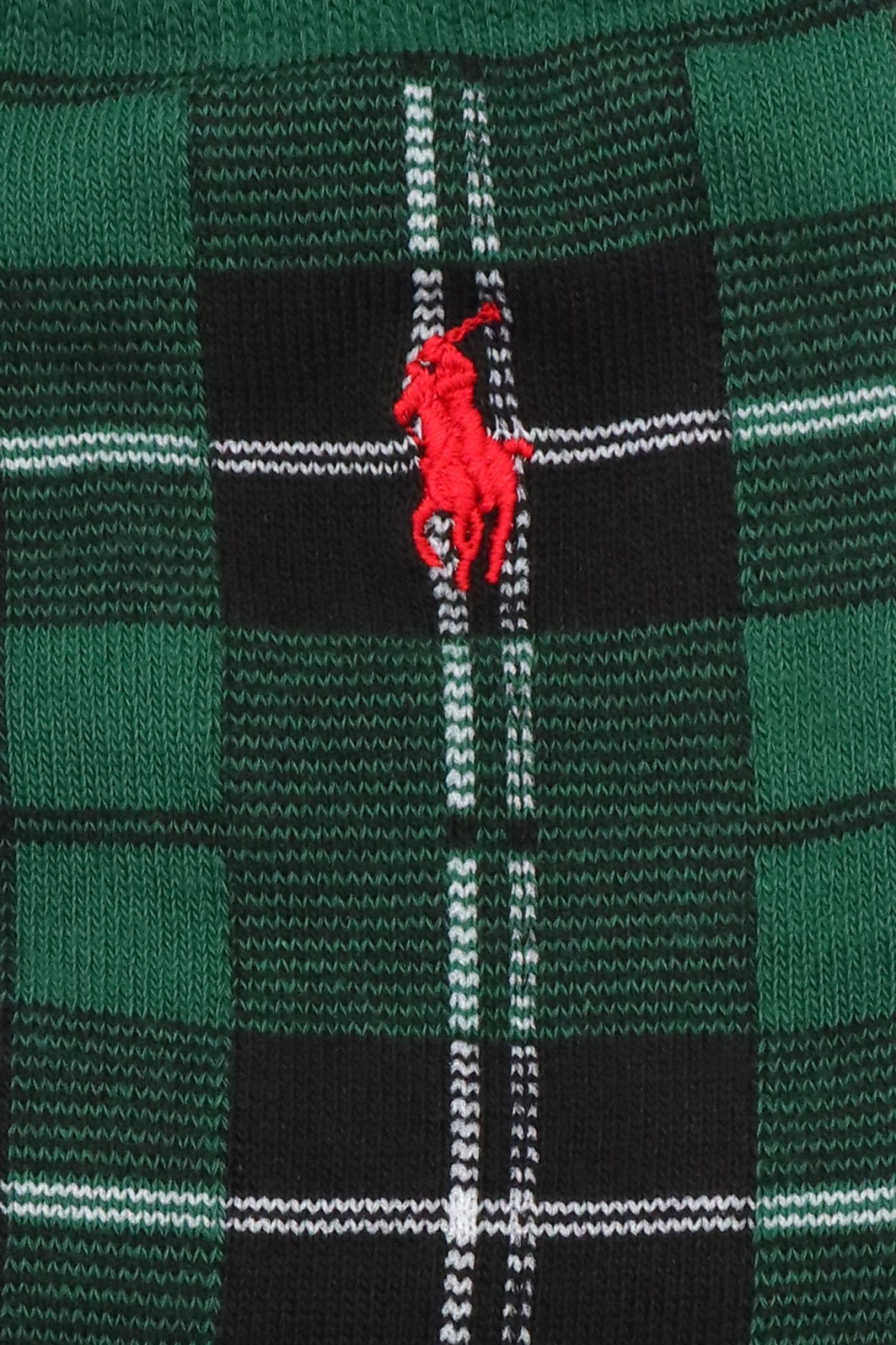 RALPH LAUREN ΚΑΛΤΣΕΣ 3PAIRS LOGO BEAR ΜΑΥΡΟ-ΠΡΑΣΙΝΟ φωτογραφία