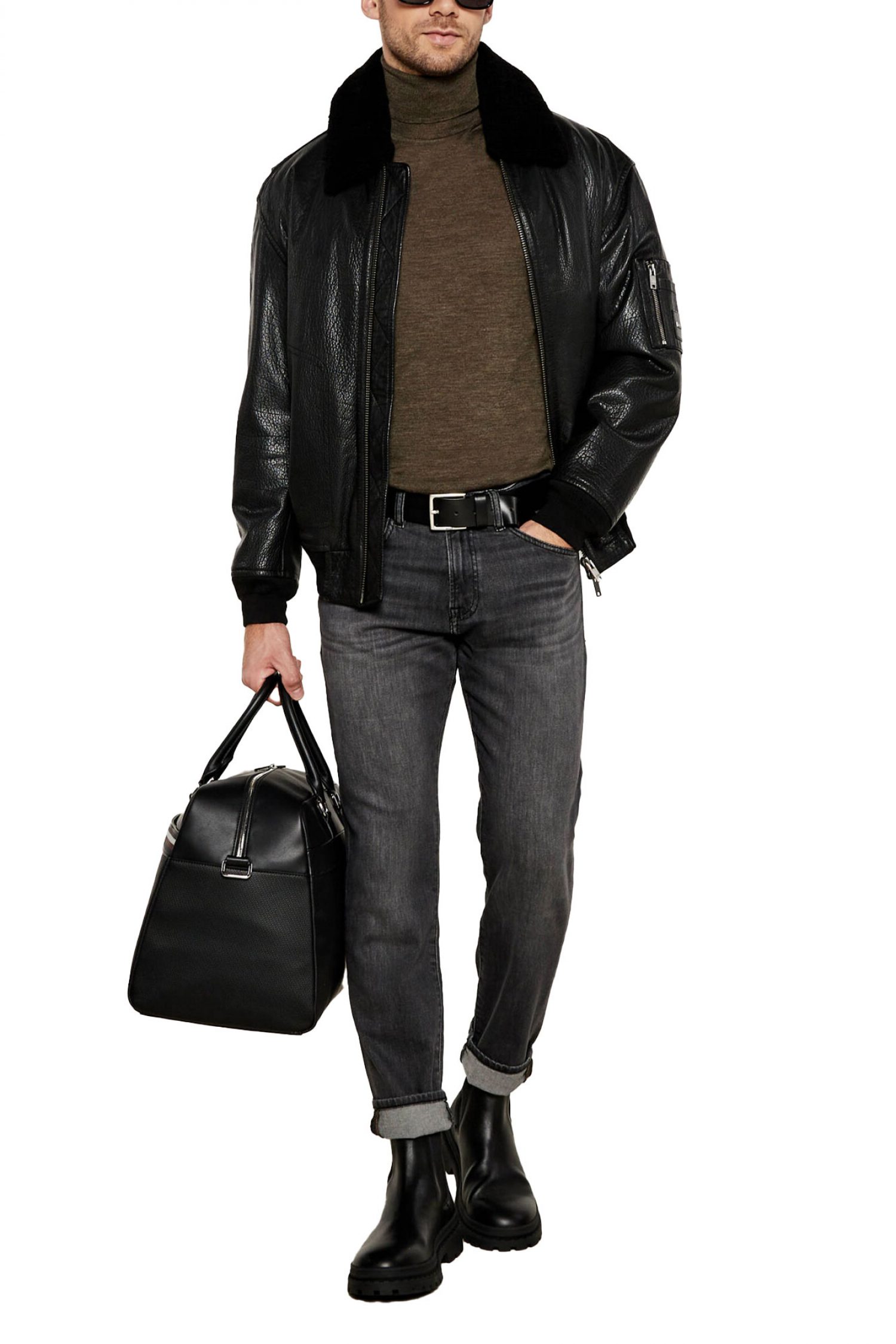 BOSS ΠΛΕΚΤΟ TURTLENECK MUSSO-P ΧΑΚΙ