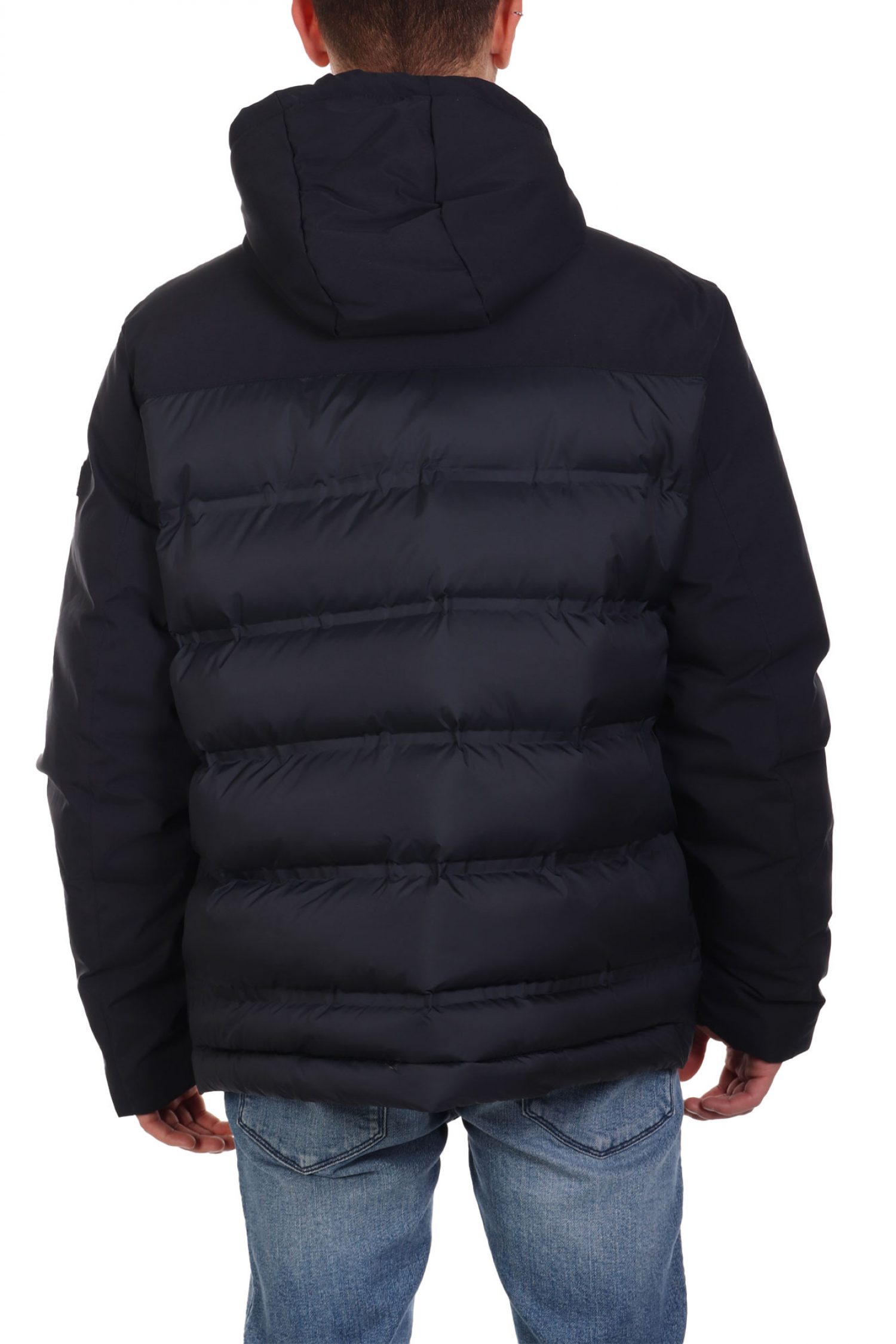 KARL LAGERFELD ΜΠΟΥΦΑΝ HOODED JACKET ΜΠΛΕ