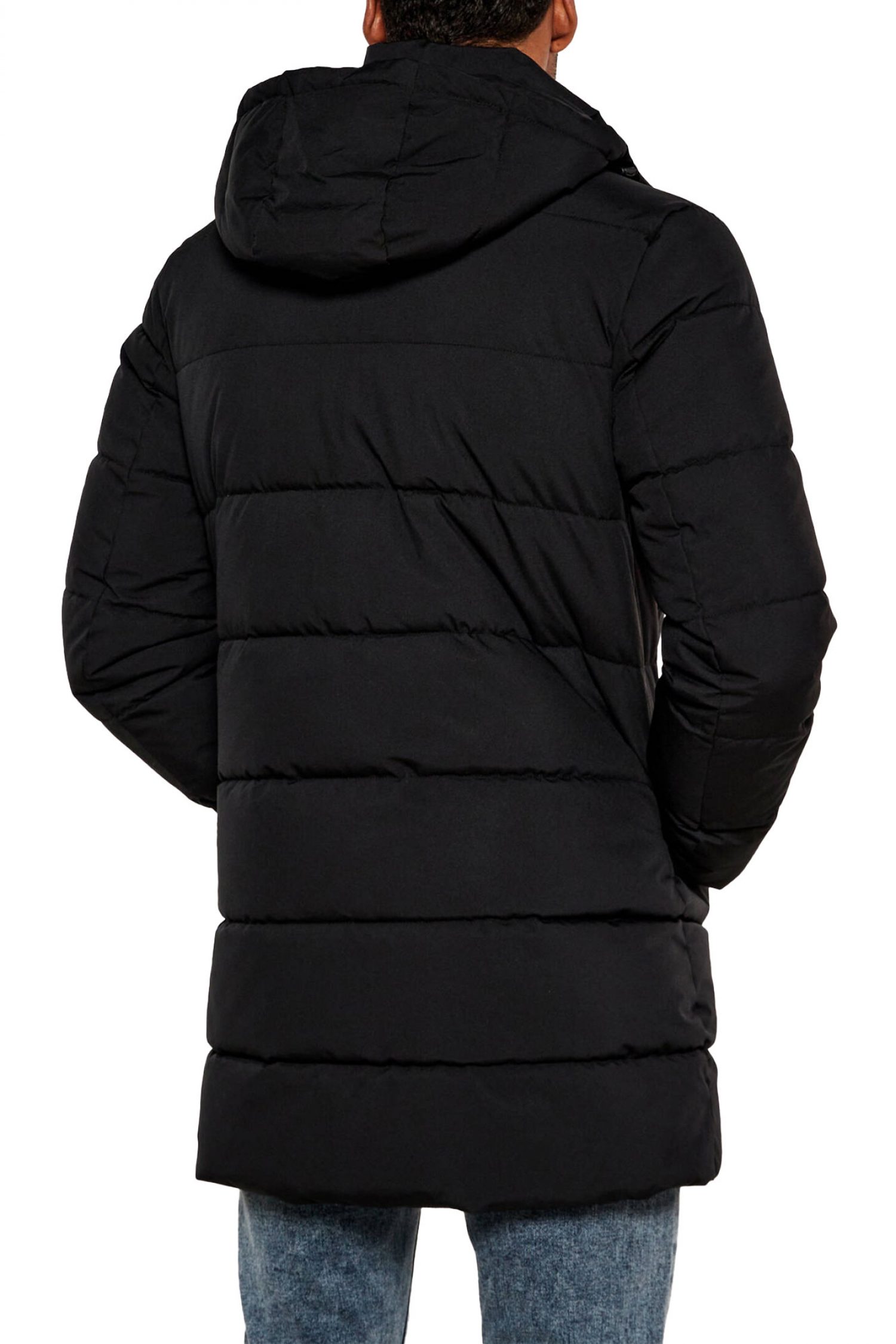 KARL LAGERFELD ΜΠΟΥΦΑΝ HOODED PARKA ΜΑΥΡΟ