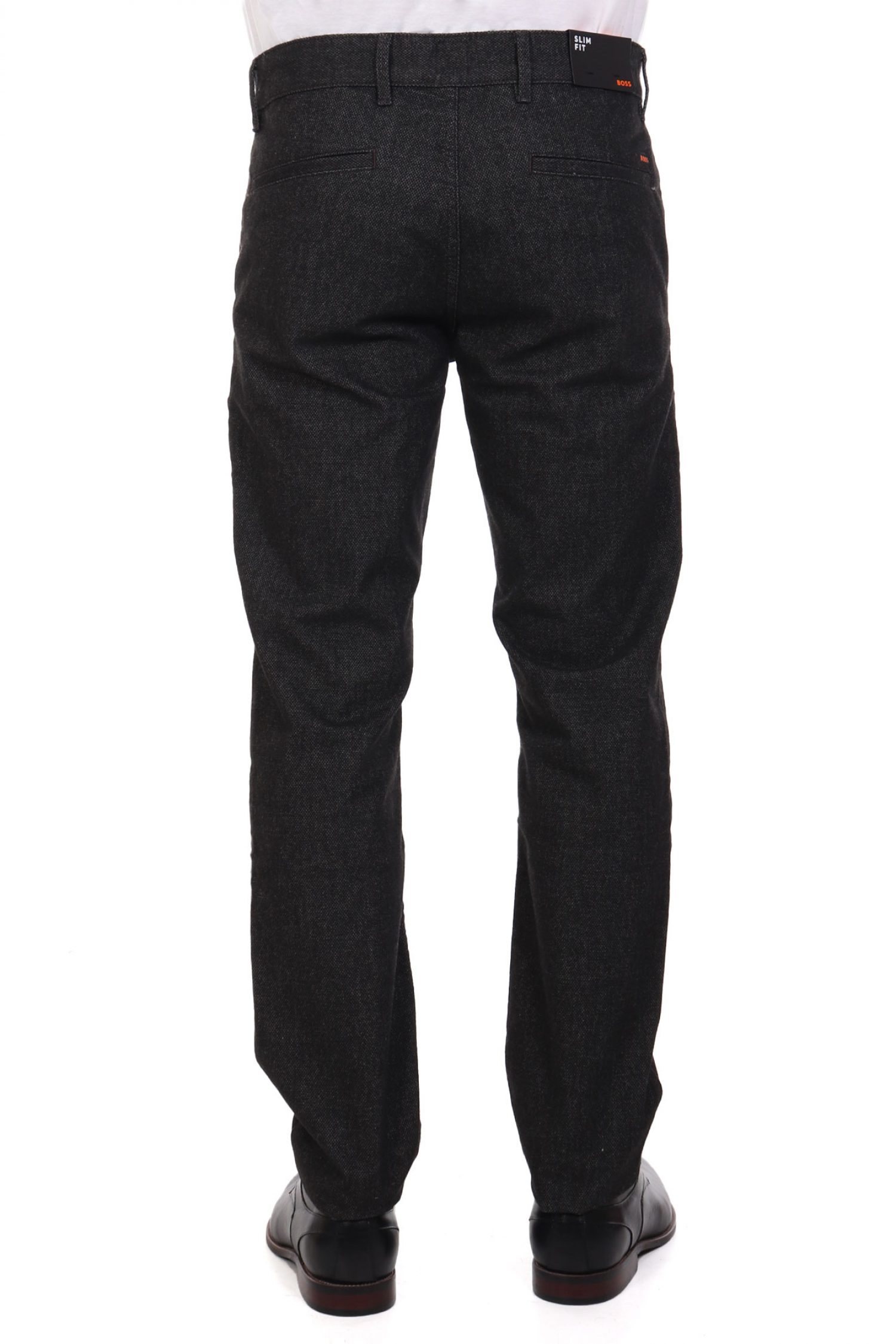 BOSS CASUAL ΠΑΝΤΕΛΟΝΙ CHINO SLIM FIT CHINO SLIM ΑΝΘΡΑΚΙ