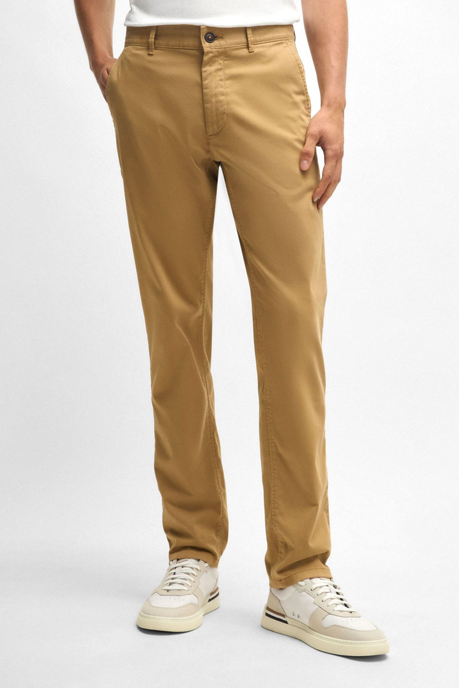 BOSS CASUAL ΠΑΝΤΕΛΟΝΙ CHINO SLIM FIT CHINO SLIM 1 ΜΠΕΖ