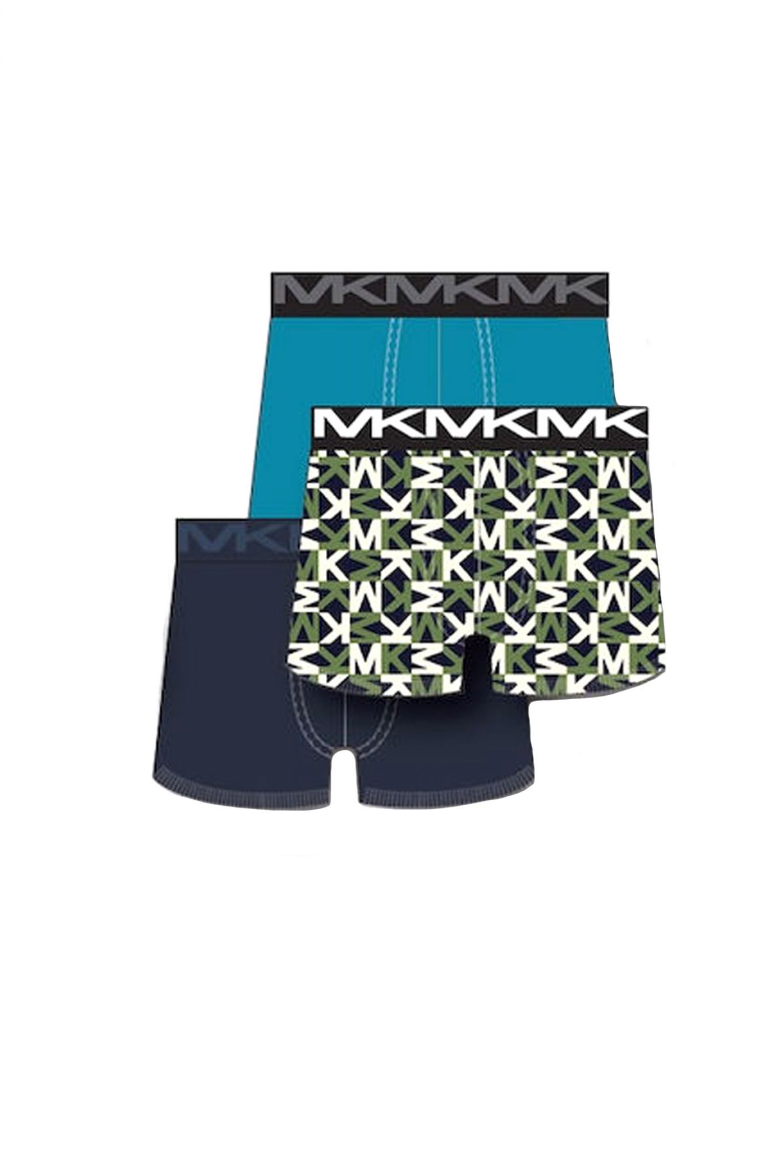 MICHAEL KORS ΕΣΩΡΟΥΧΑ 3PACK TRUNK STRETCH ΜΠΛΕ φωτογραφία