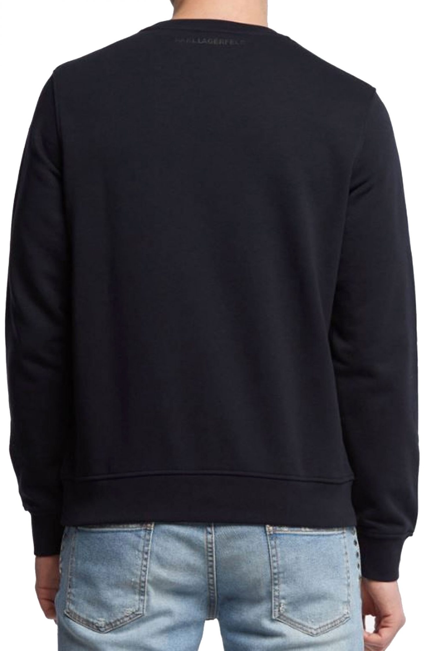 KARL LAGERFELD ΦΟΥΤΕΡ CREWNECK LOGO ΜΑΥΡΟ