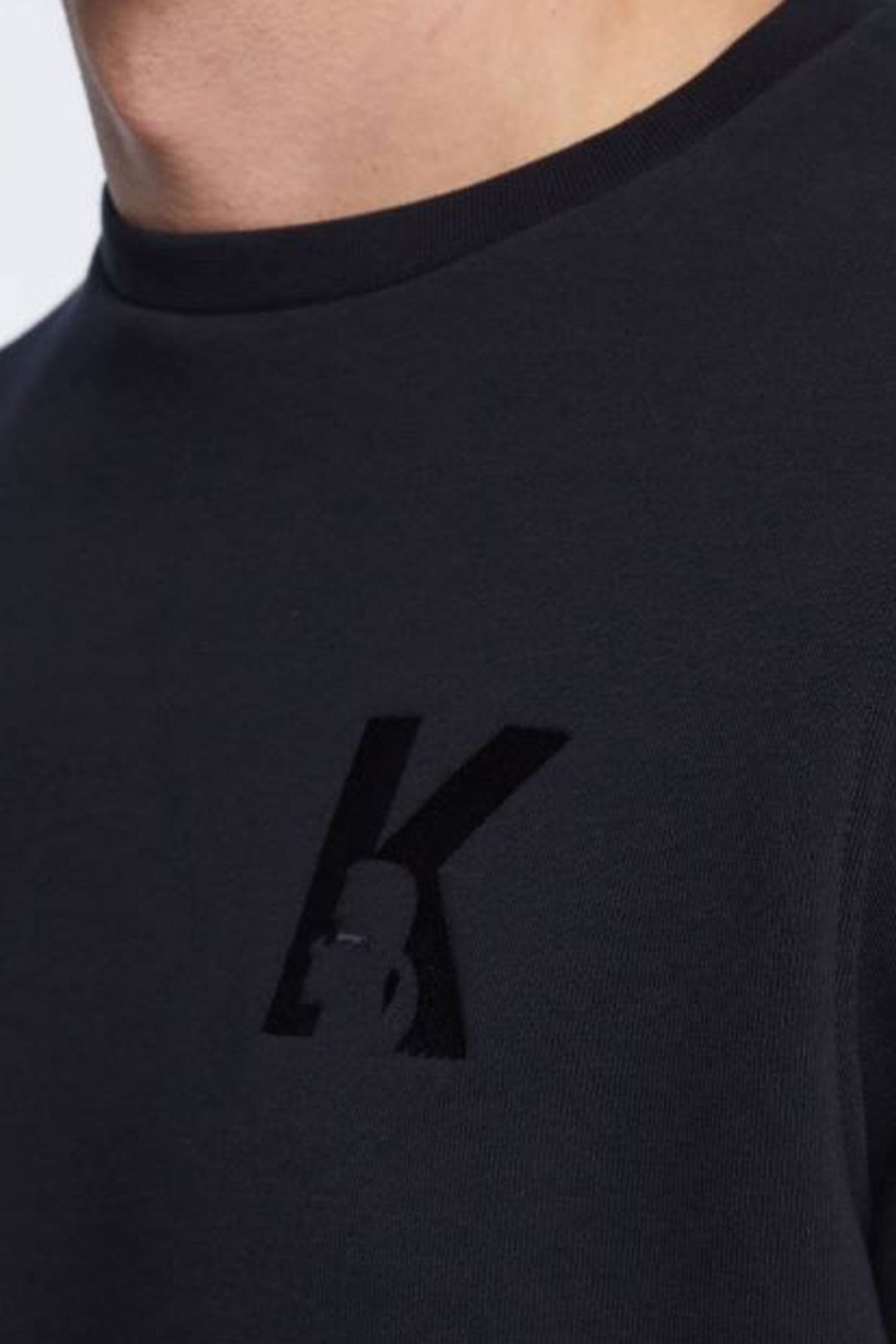 KARL LAGERFELD ΦΟΥΤΕΡ CREWNECK LOGO ΜΑΥΡΟ φωτογραφία
