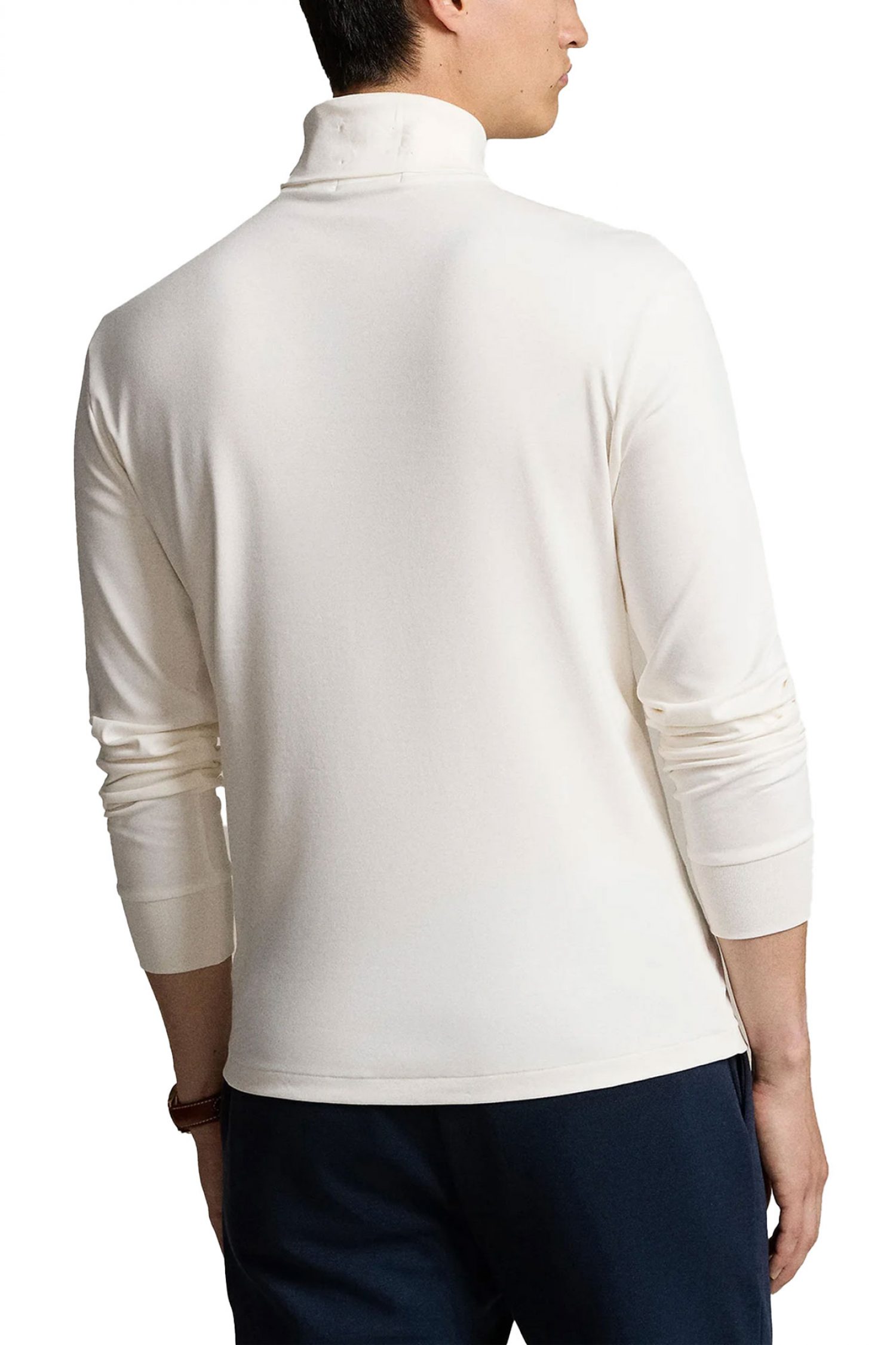 RALPH LAUREN T-SHIRT ROLLNECK LOGO ΥΠΟΛΕΥΚΟ φωτογραφία