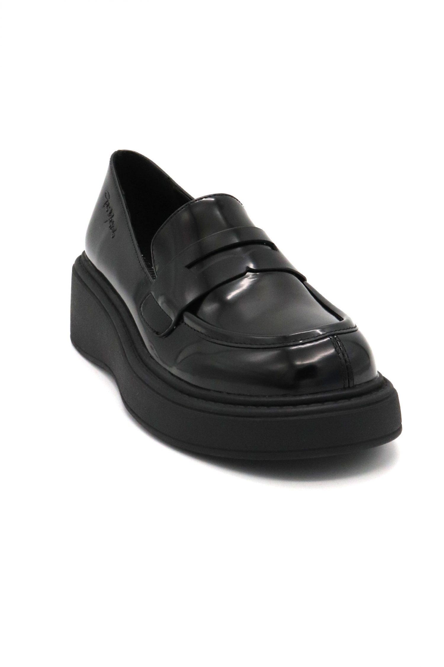 GAI MATTIOLO ΠΑΠΟΥΤΣΙΑ ΜΟΚΑΣΙΝΙΑ LOGO ΜΑΥΡΟ