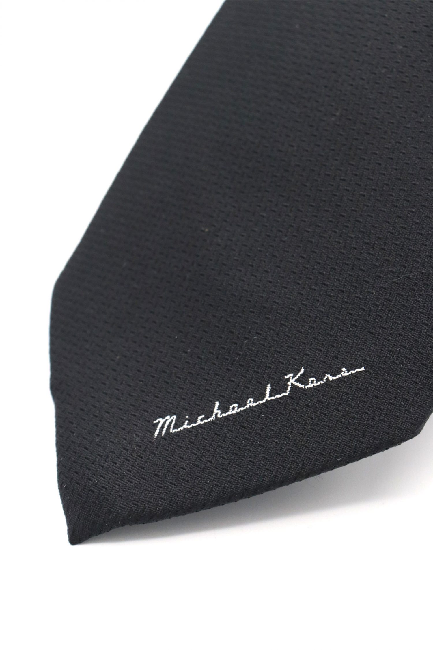 MICHAEL KORS ΓΡΑΒΑΤΑ ΜΚ CADDY LOGO ΜΑΥΡΟ φωτογραφία