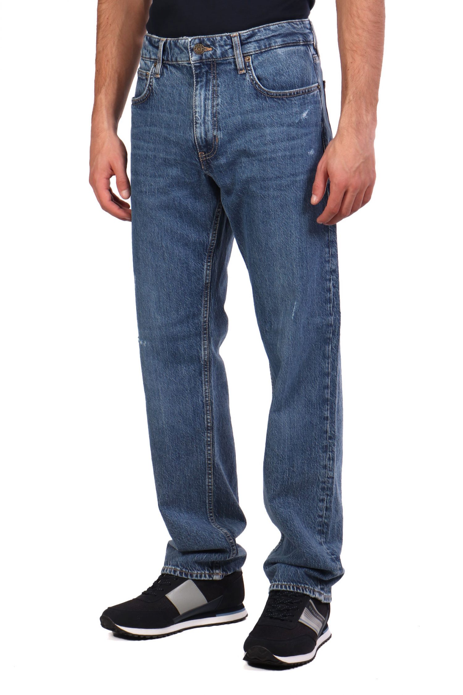 GUESS JEANS ΠΑΝΤΕΛΟΝΙ JEANS G16 STRAIGHT FIT ΜΠΛΕ φωτογραφία