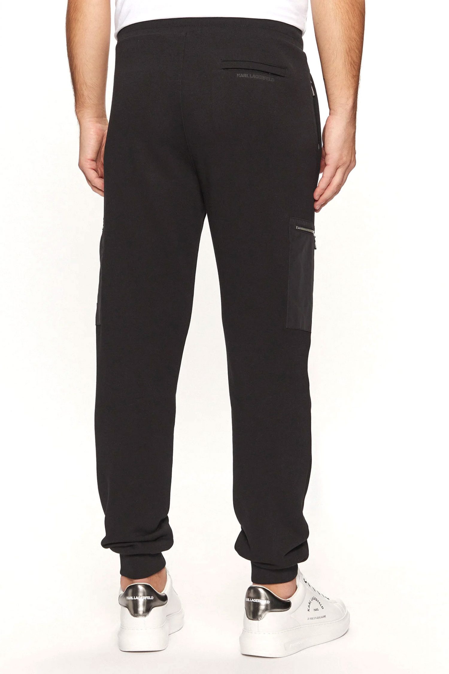KARL LAGERFELD ΠΑΝΤΕΛΟΝΙ ΦΟΡΜΑ METALLIC LOGO ΜΑΥΡΟ φωτογραφία