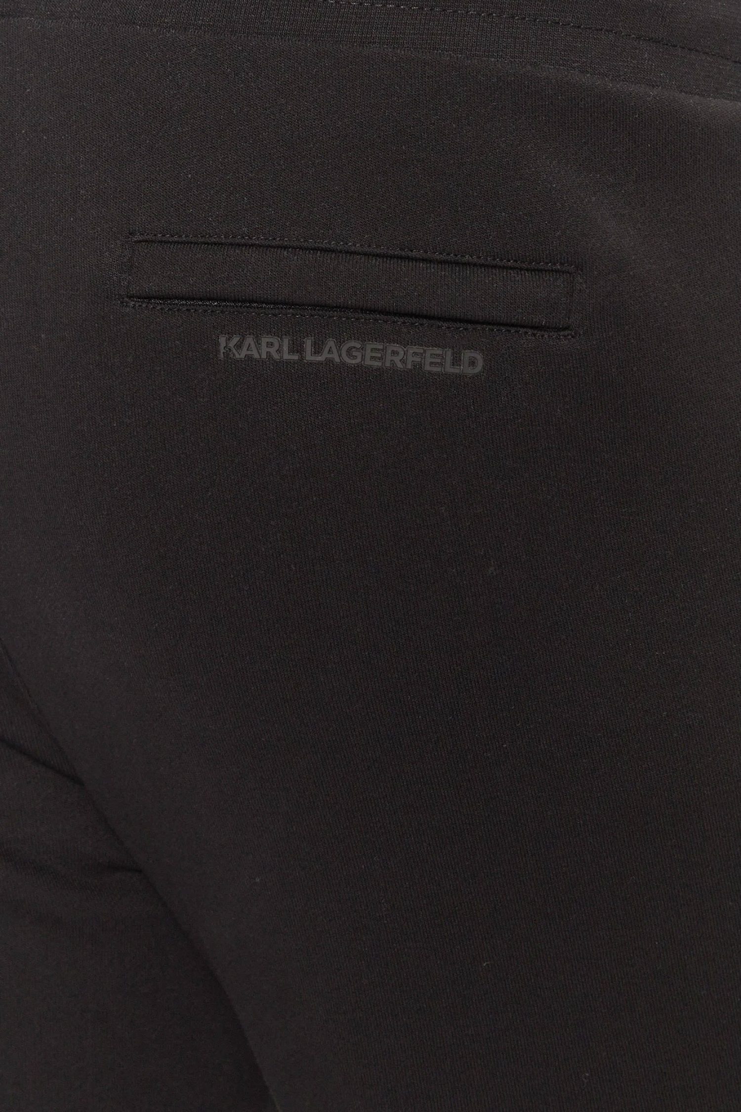KARL LAGERFELD ΠΑΝΤΕΛΟΝΙ ΦΟΡΜΑ METALLIC LOGO ΜΑΥΡΟ φωτογραφία