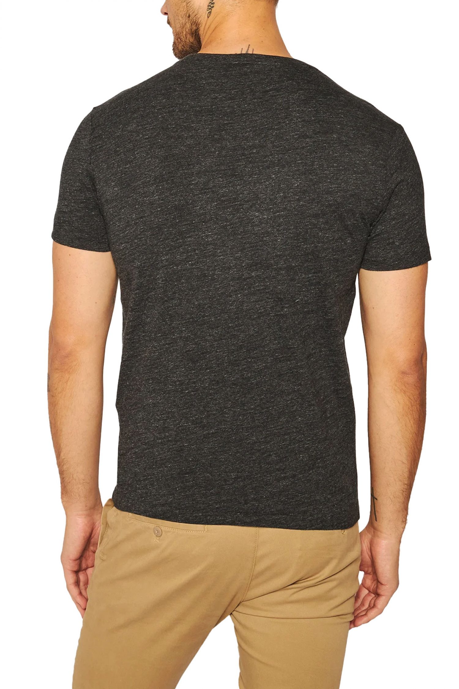 RALPH LAUREN T-SHIRT CUSTOM SLIM FIT LOGO ΑΝΘΡΑΚΙ φωτογραφία