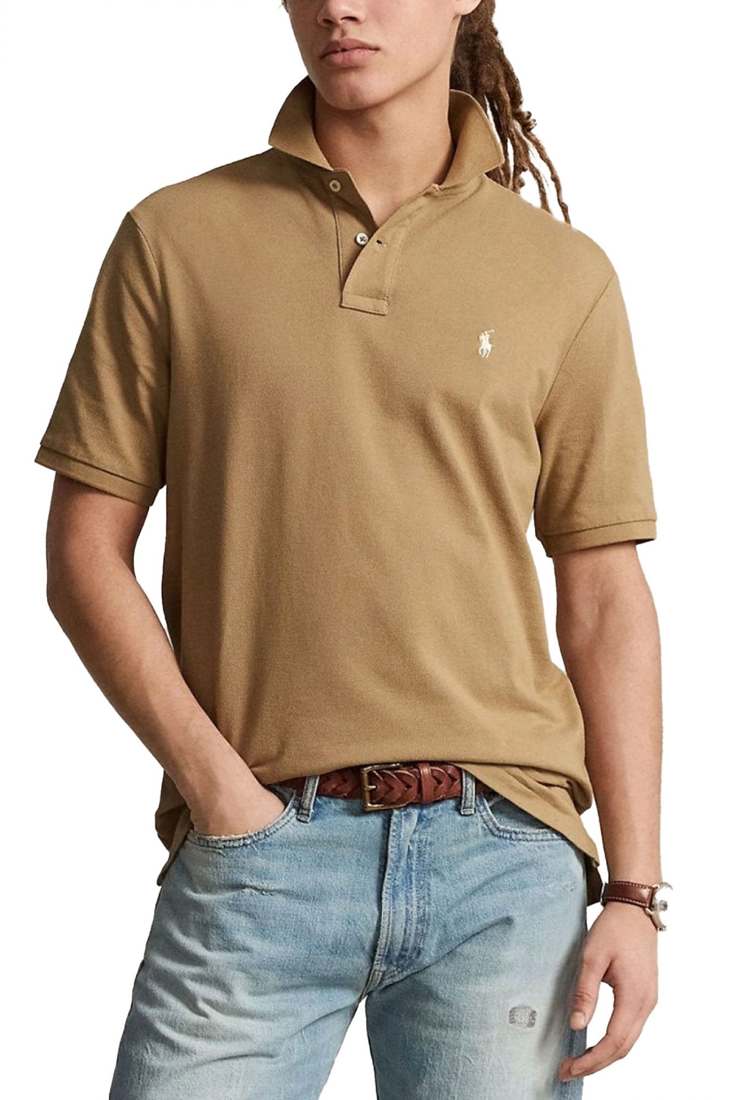 RALPH LAUREN POLO CUSTOM SLIM FIT LOGO ΜΠΕΖ