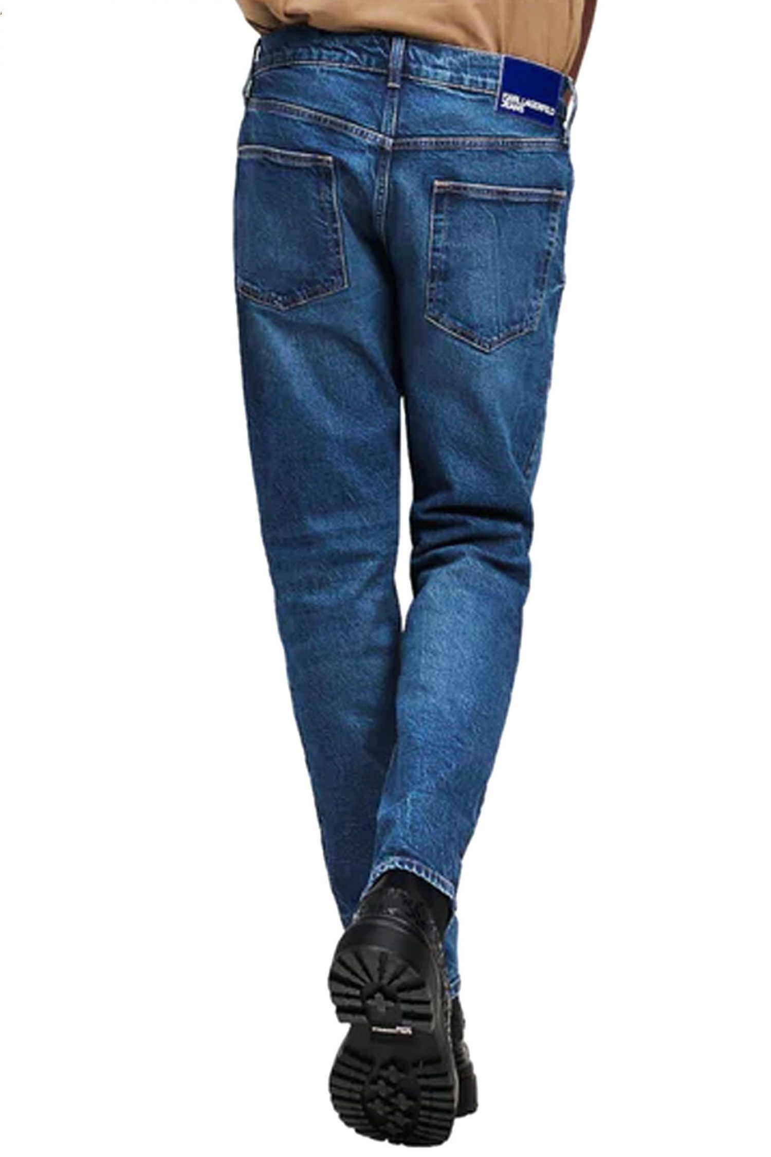 KARL LAGERFELD JEANS ΠΑΝΤΕΛΟΝΙ JEANS KLJ TAPERED DENIM ΜΠΛΕ ΣΚΟΥΡΟ φωτογραφία