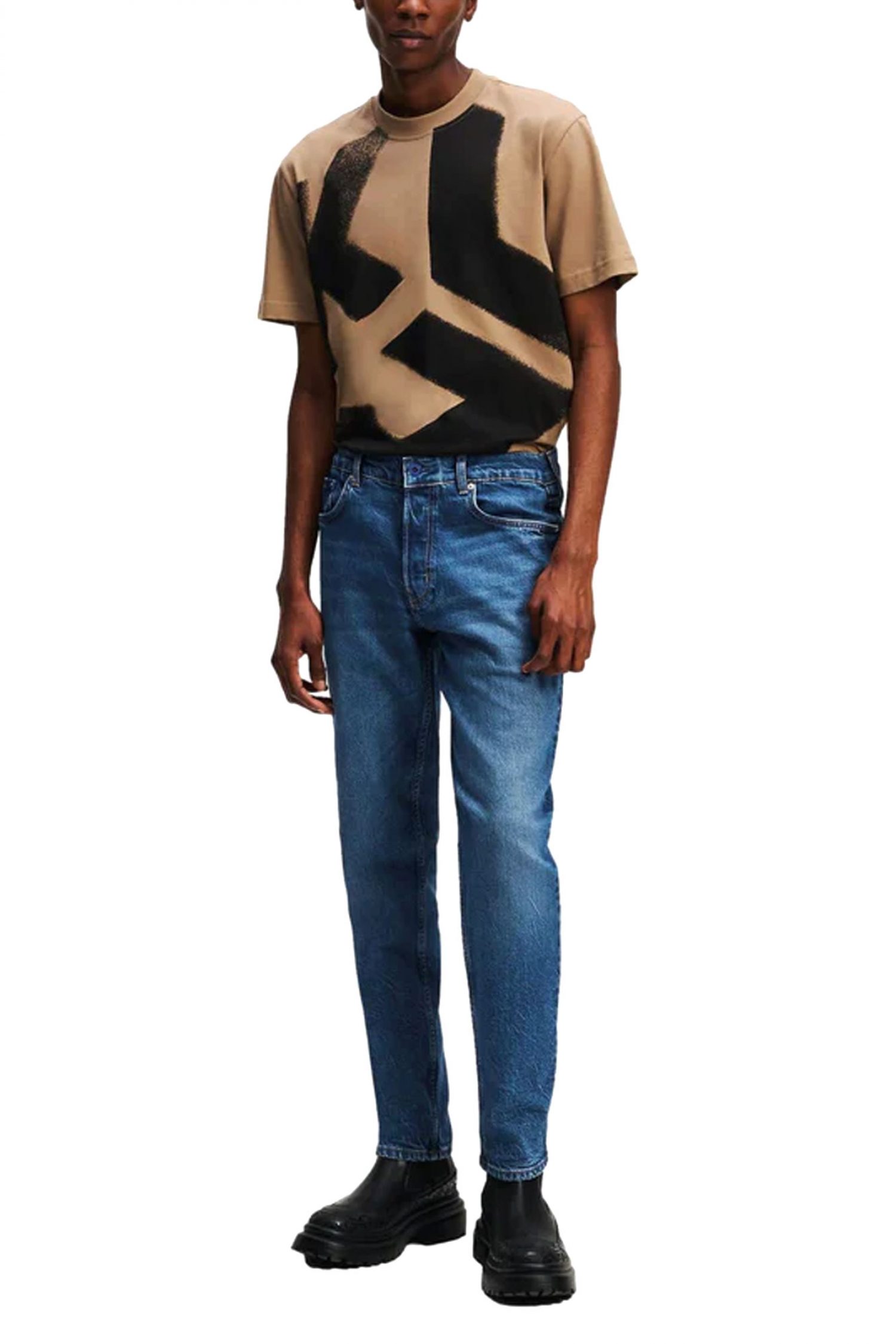 KARL LAGERFELD JEANS ΠΑΝΤΕΛΟΝΙ JEANS KLJ TAPERED DENIM ΜΠΛΕ ΣΚΟΥΡΟ φωτογραφία